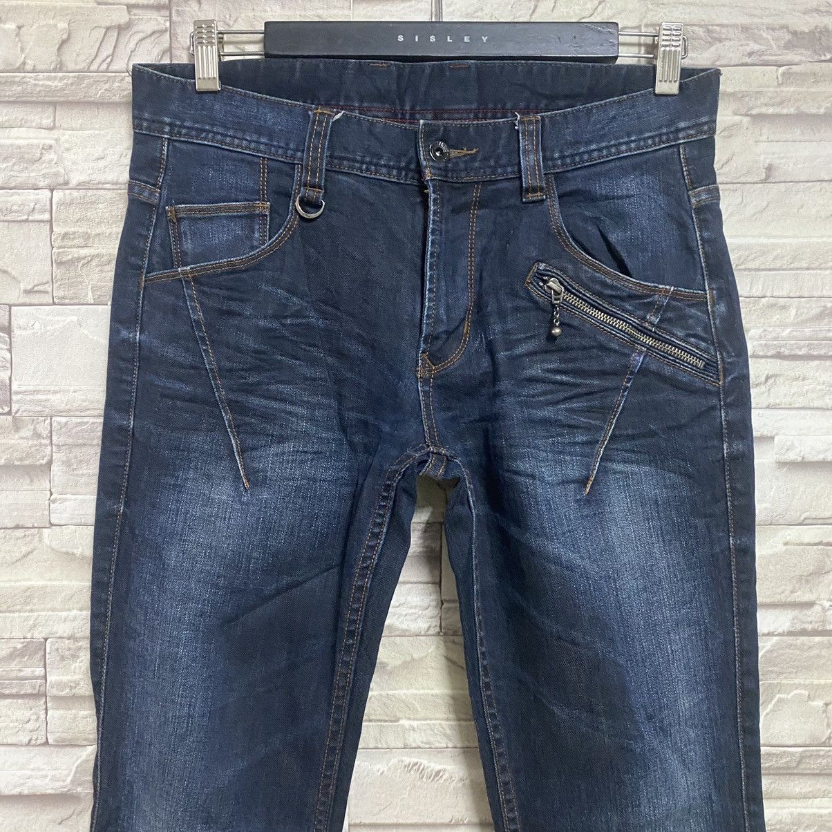 Japanese Brand Hideaways Nicole Denim Flare Jeans Size US 31 - 4 Thumbnail