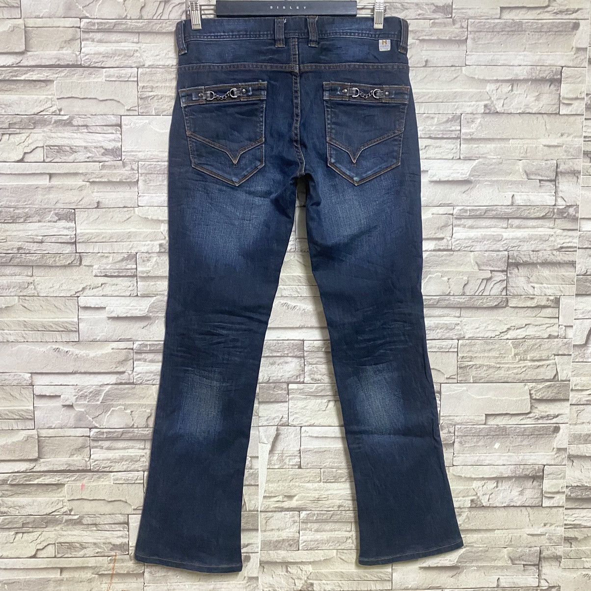 Japanese Brand Hideaways Nicole Denim Flare Jeans Size US 31 - 8 Thumbnail