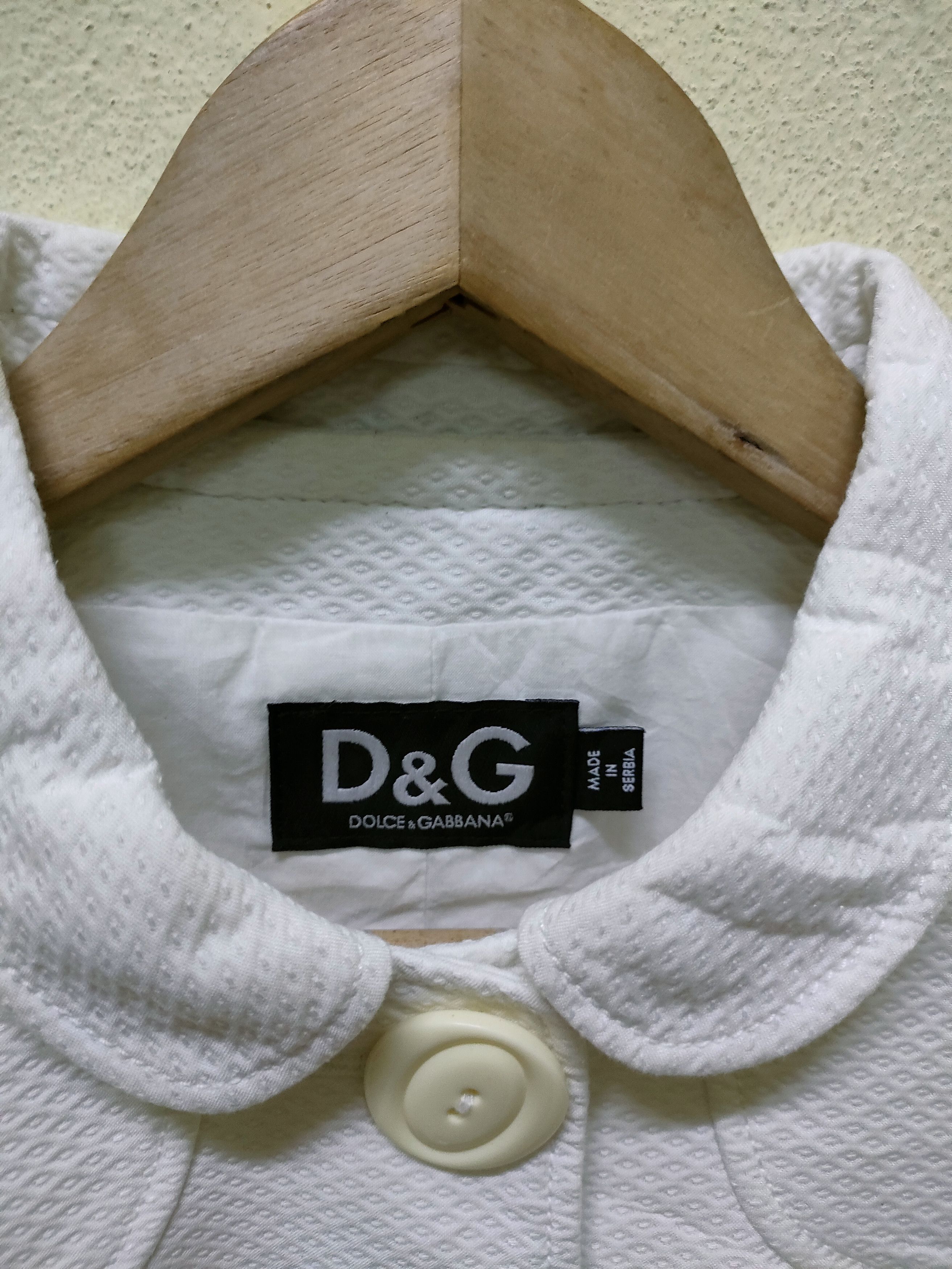 Dolce & Gabbana D&G White Long Jacket Size US XXS / EU 40 - 7 Thumbnail