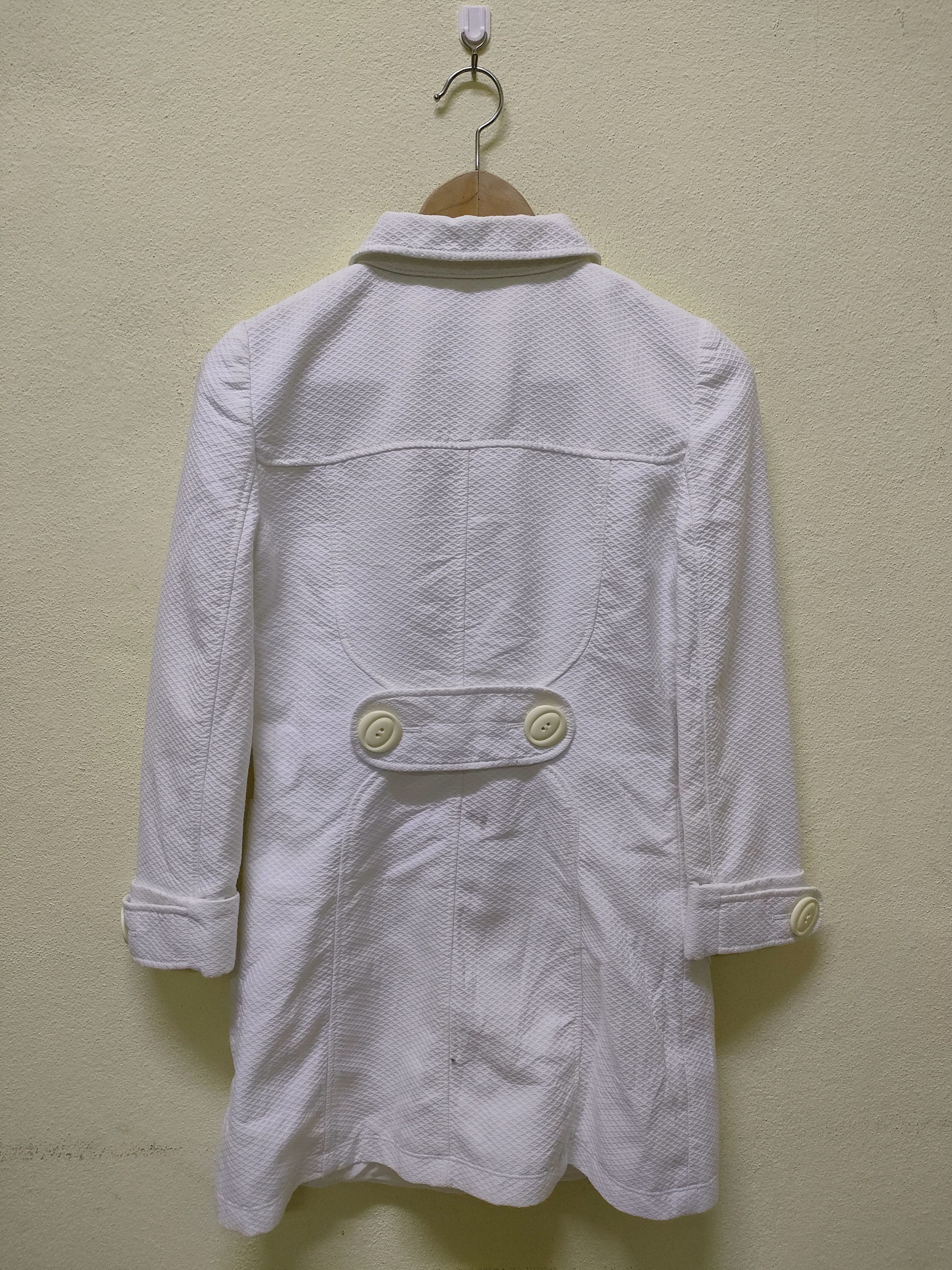 Dolce & Gabbana D&G White Long Jacket Size US XXS / EU 40 - 3 Thumbnail
