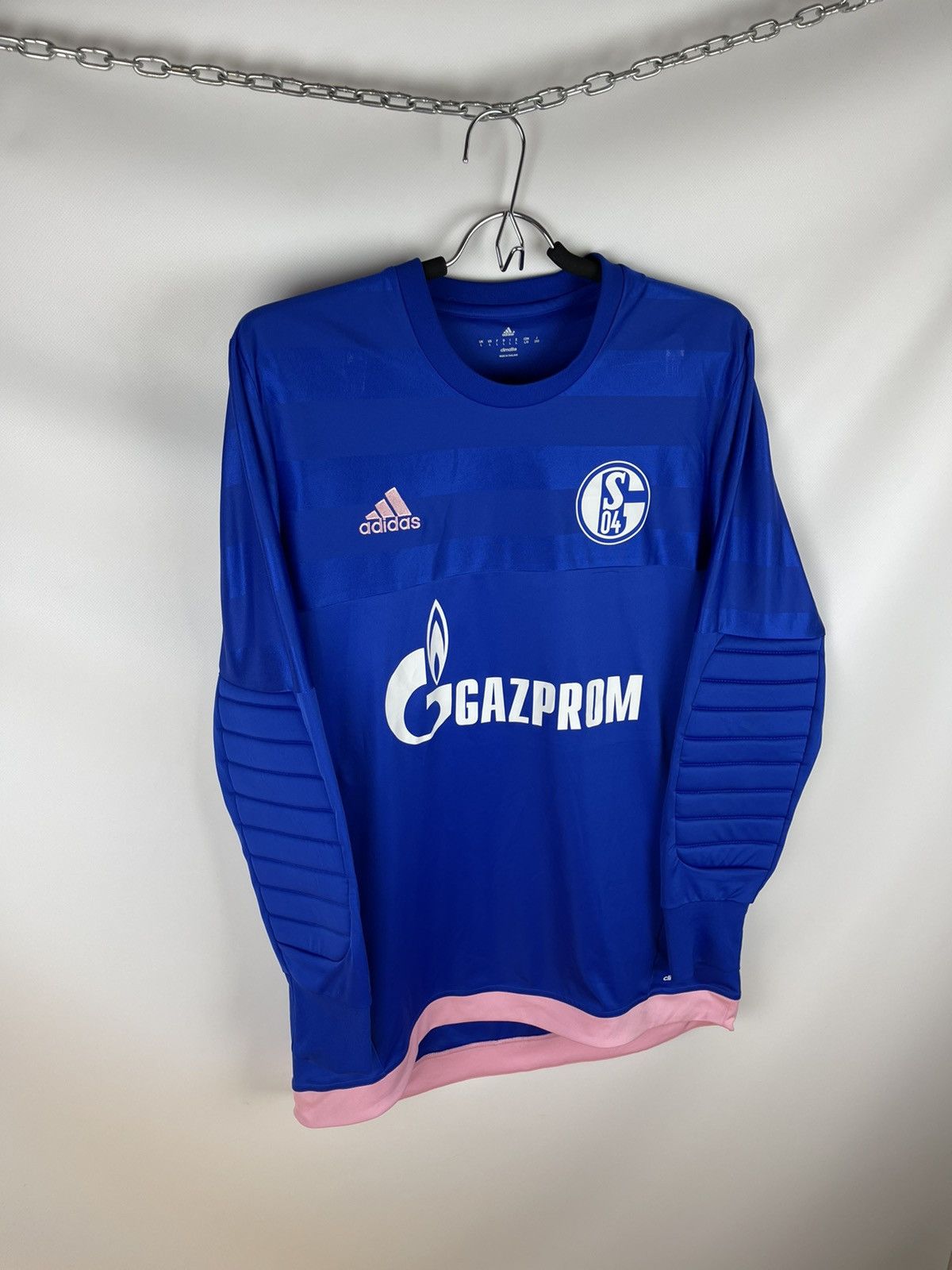 Adidas Adidas Schalke 04 2015 2017 goalkeeper soccer jersey shirt Size US L / EU 52-54 / 3 - 8 Thumbnail