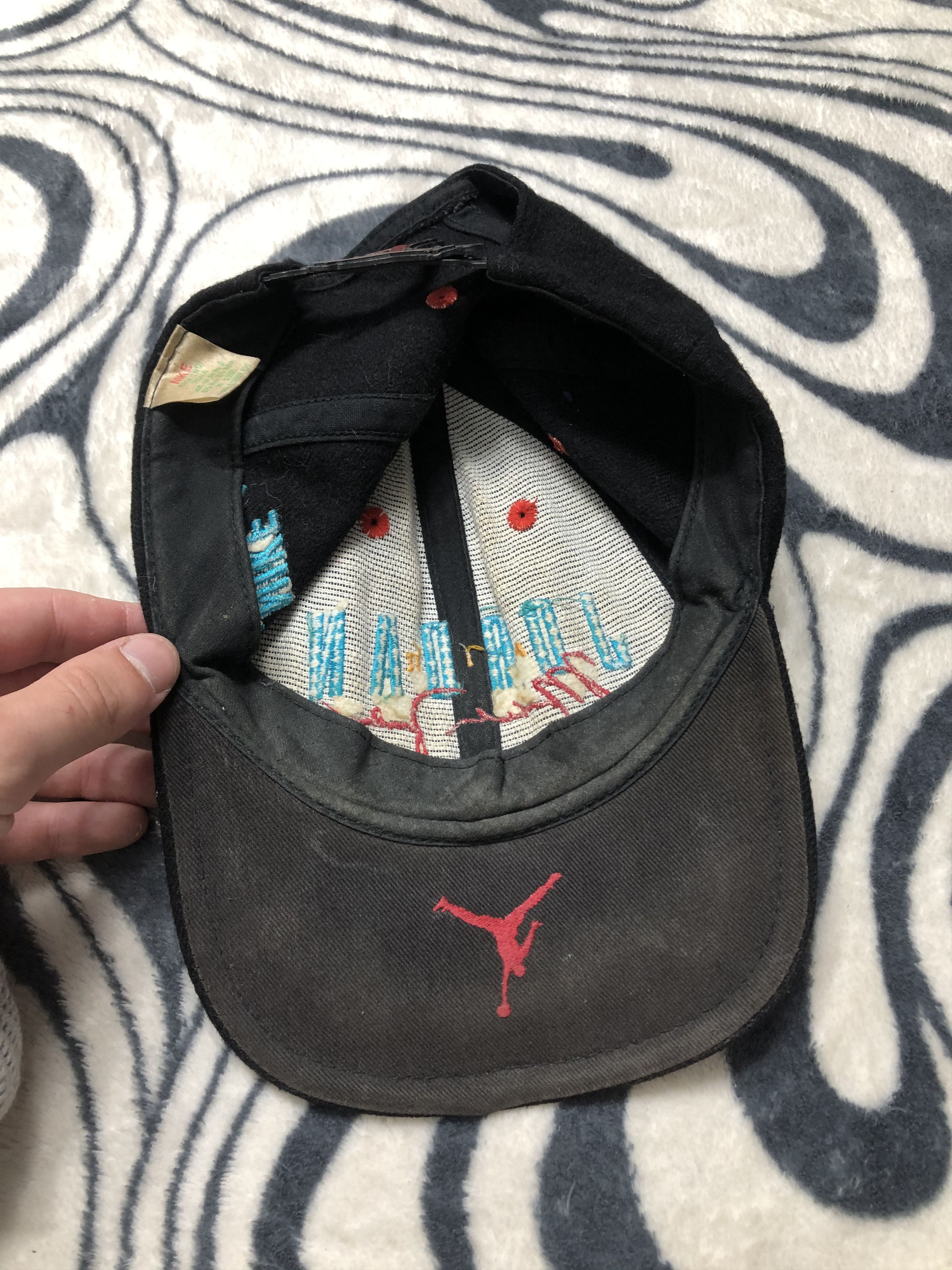 Nike × Vintage Nike Air Jordan Vintage Wool Cap Hat Size ONE SIZE - 7 Thumbnail