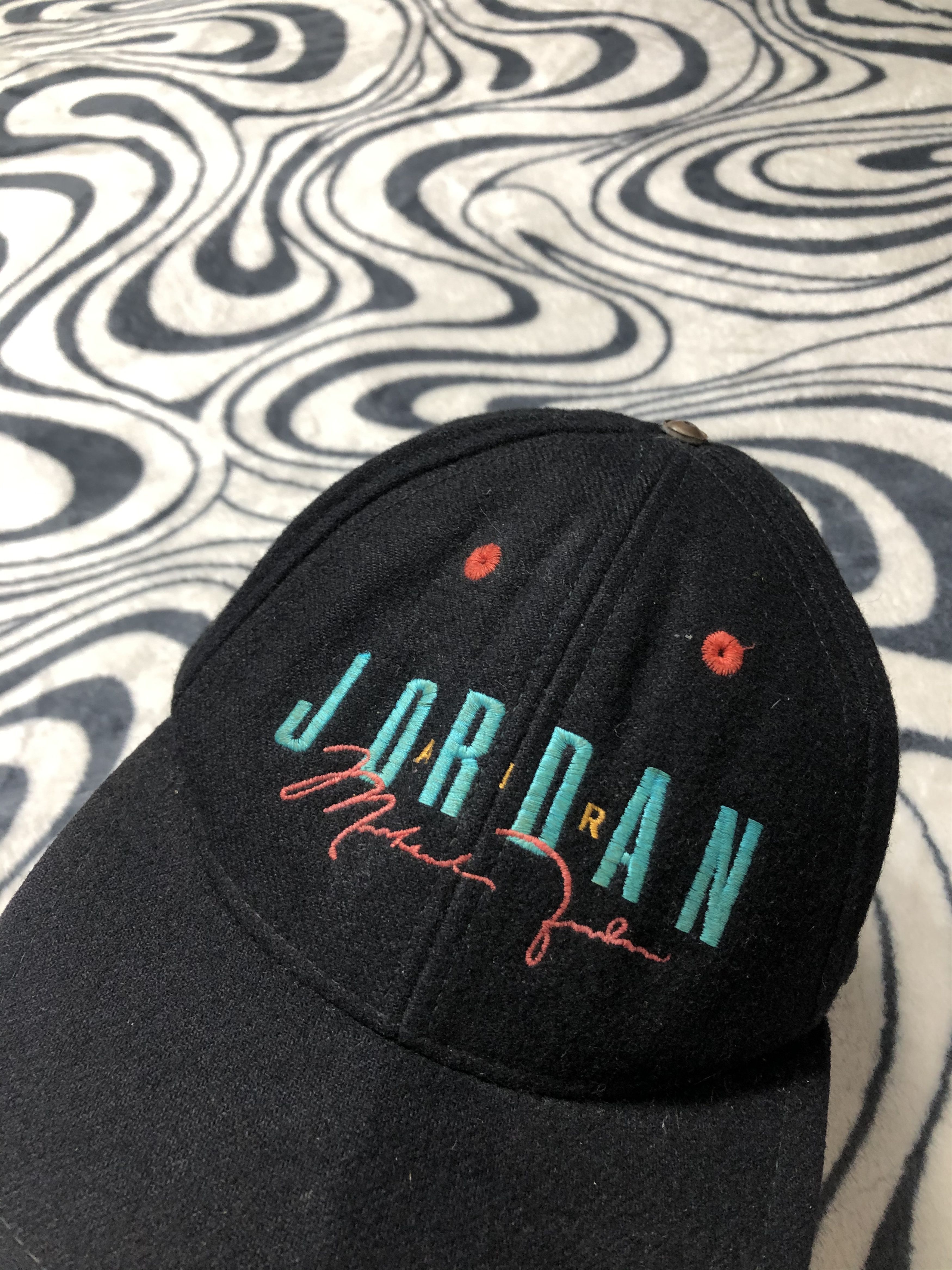 Nike × Vintage Nike Air Jordan Vintage Wool Cap Hat Size ONE SIZE - 2 Thumbnail
