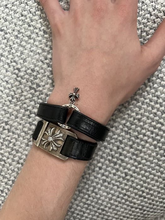 Chrome Hearts Chrome Hearts DBL WRAP NTFL BABY FAT Bracelet Black