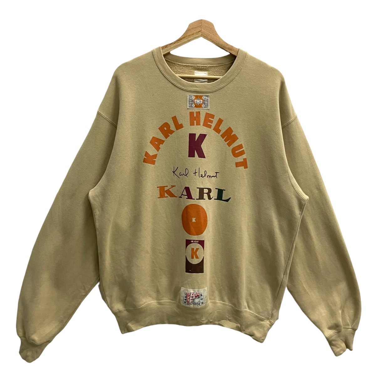 Karl Helmut KARL HELMUT Pink House Big Logo Crewneck Sweatshirt