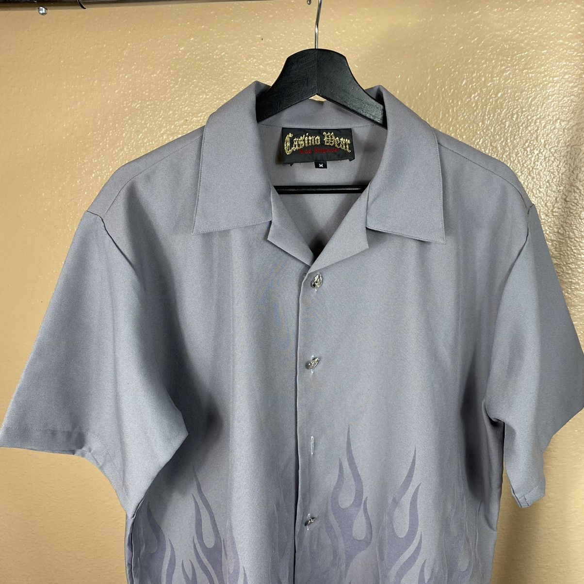 Vintage Vintage Casino Wear Los Angeles Flames Button Up Shirt Size US M / EU 48-50 / 2 - 3 Thumbnail