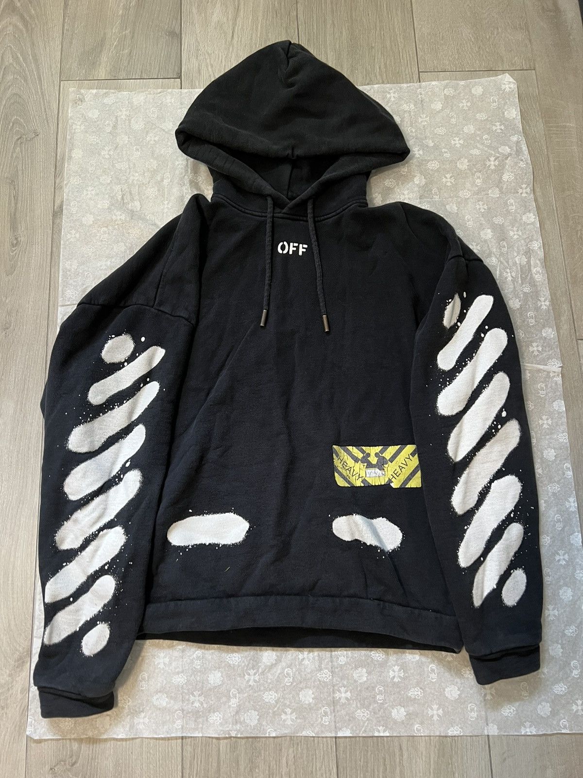 Off-White Off White ( Mirror Mirror Black and White Hoodie) | Grailed