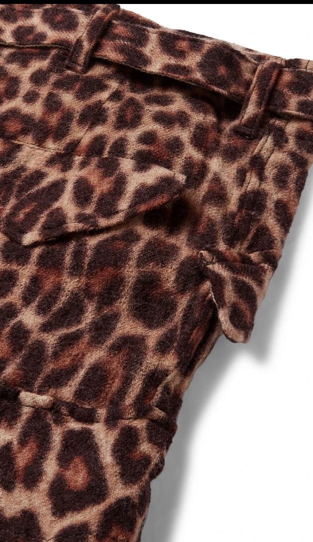 Sacai SACAI Belted Leopard-Print Wool Trousers Size US 32 / EU 48 - 8 Thumbnail