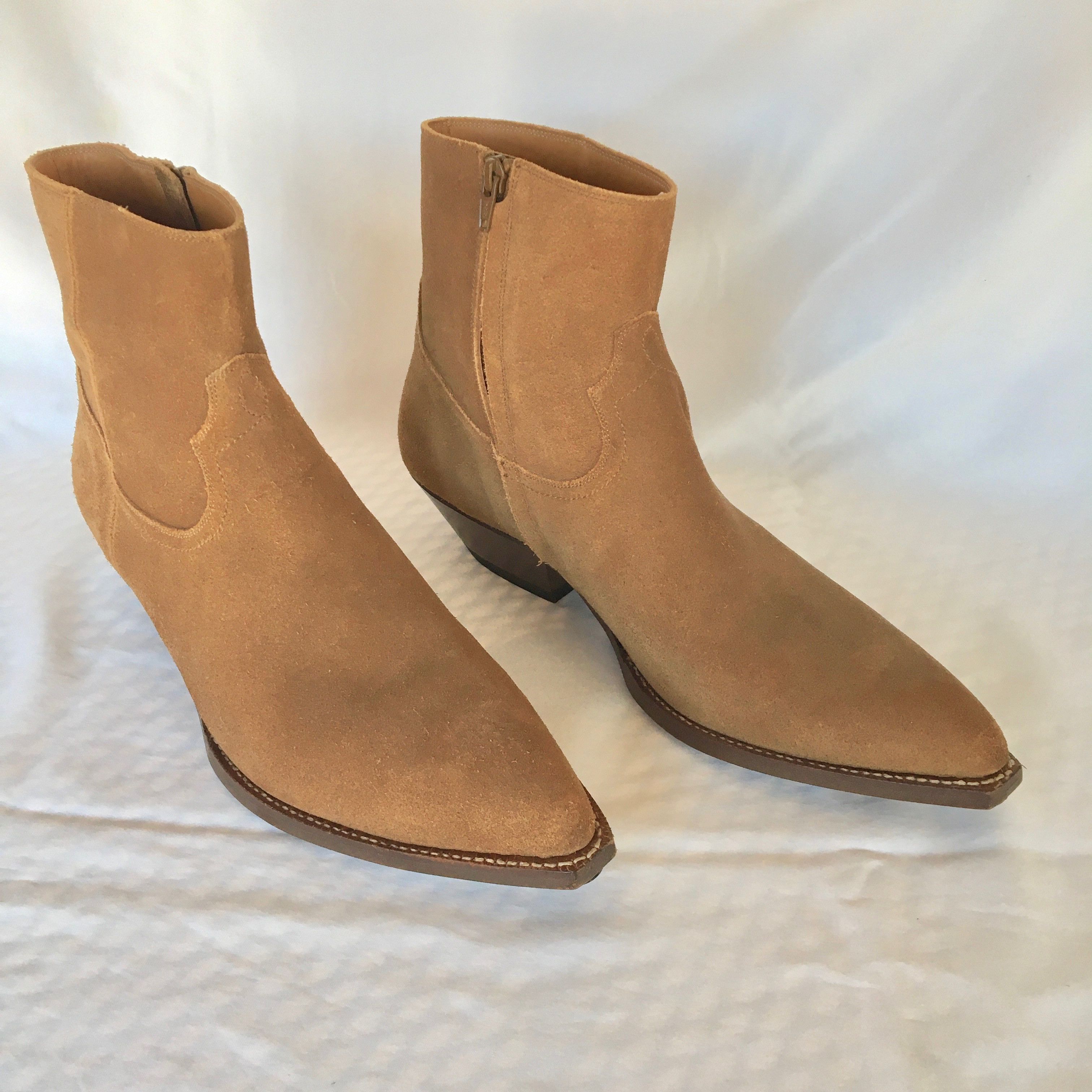SS 15 Tan Santiag 40 Crop Boot
