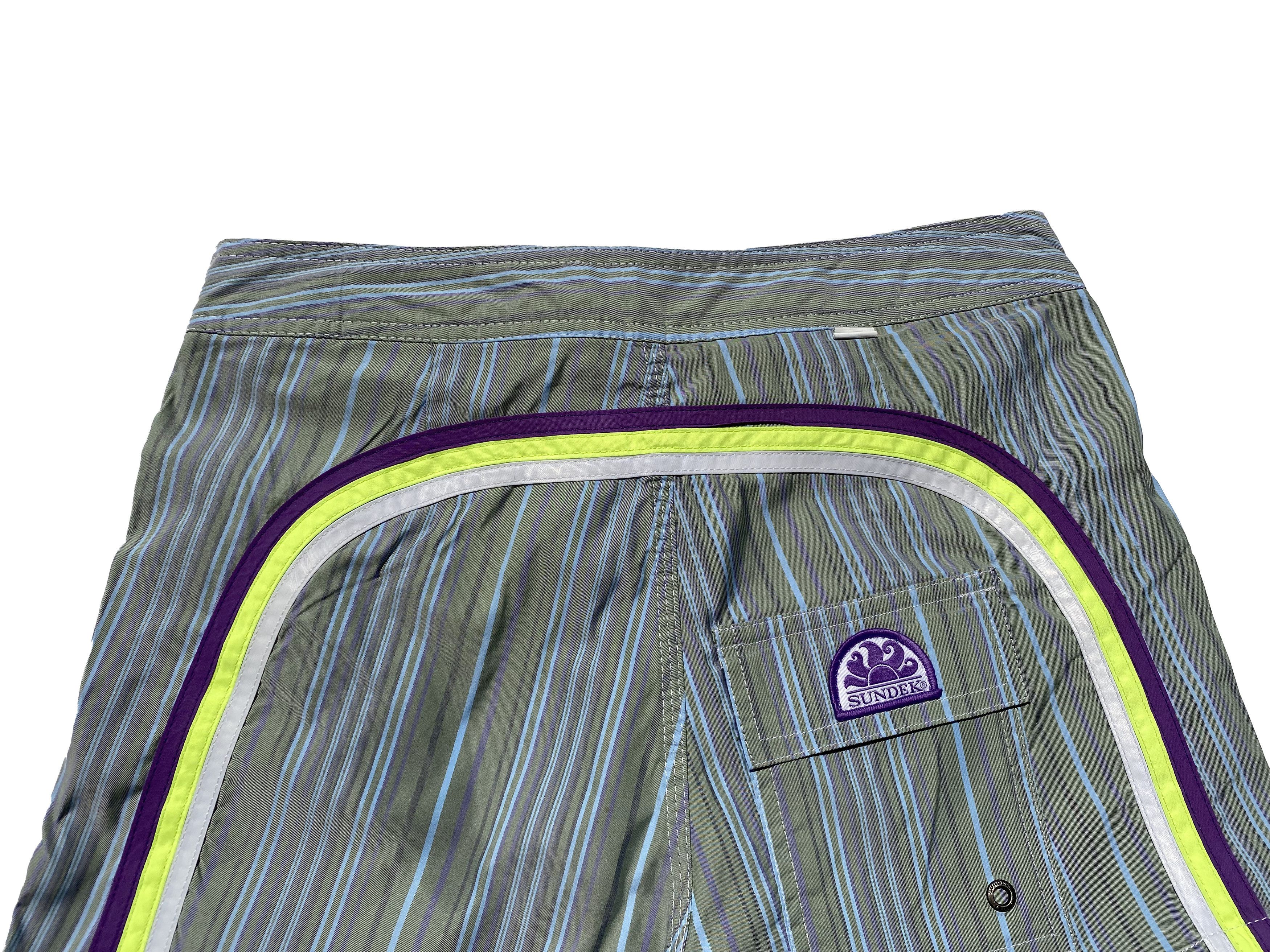Sundek Rainbow SUNDEK 28 Surf Shorts Trunks Bath Suit Size 28 S Size US 28 / EU 44 - 4 Thumbnail