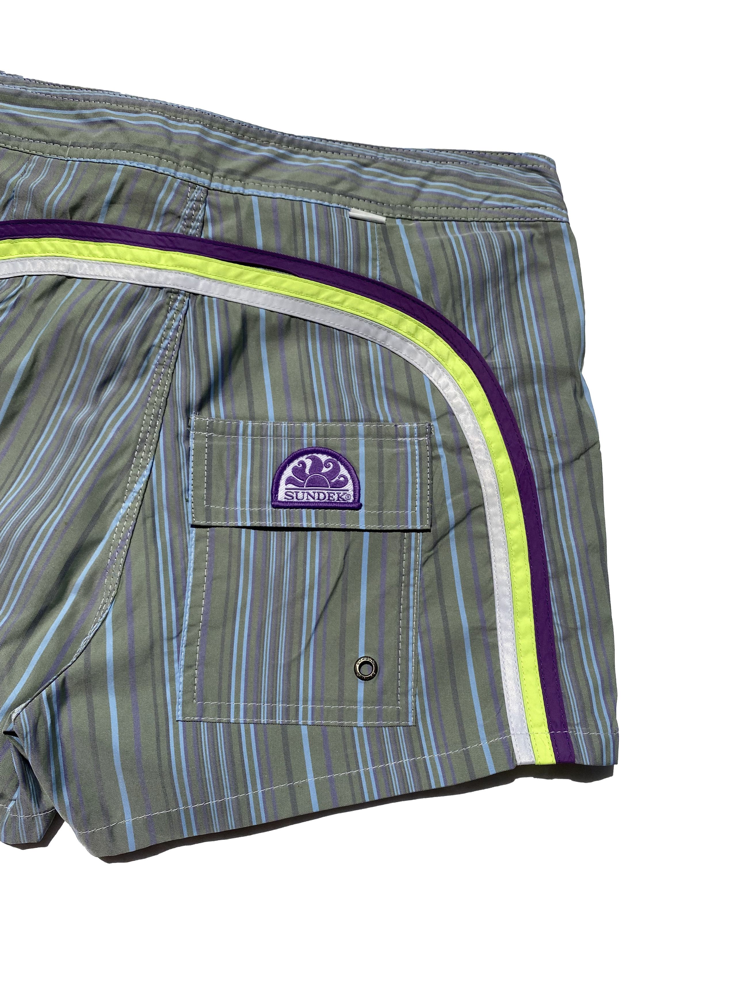 Sundek Rainbow SUNDEK 28 Surf Shorts Trunks Bath Suit Size 28 S Size US 28 / EU 44 - 5 Thumbnail