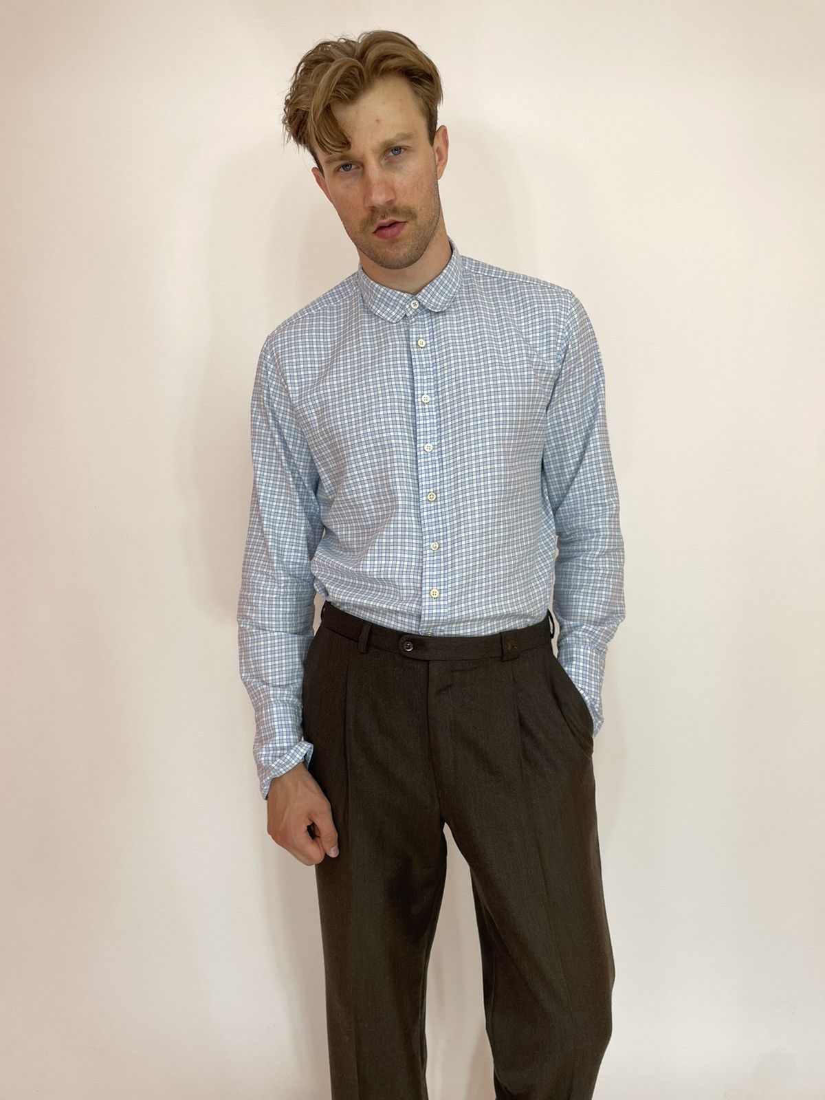 Paul Smith Paul Smith Mens Plaid slim fit shirt long sleeve size XL Size US XL / EU 56 / 4 - 10 Thumbnail