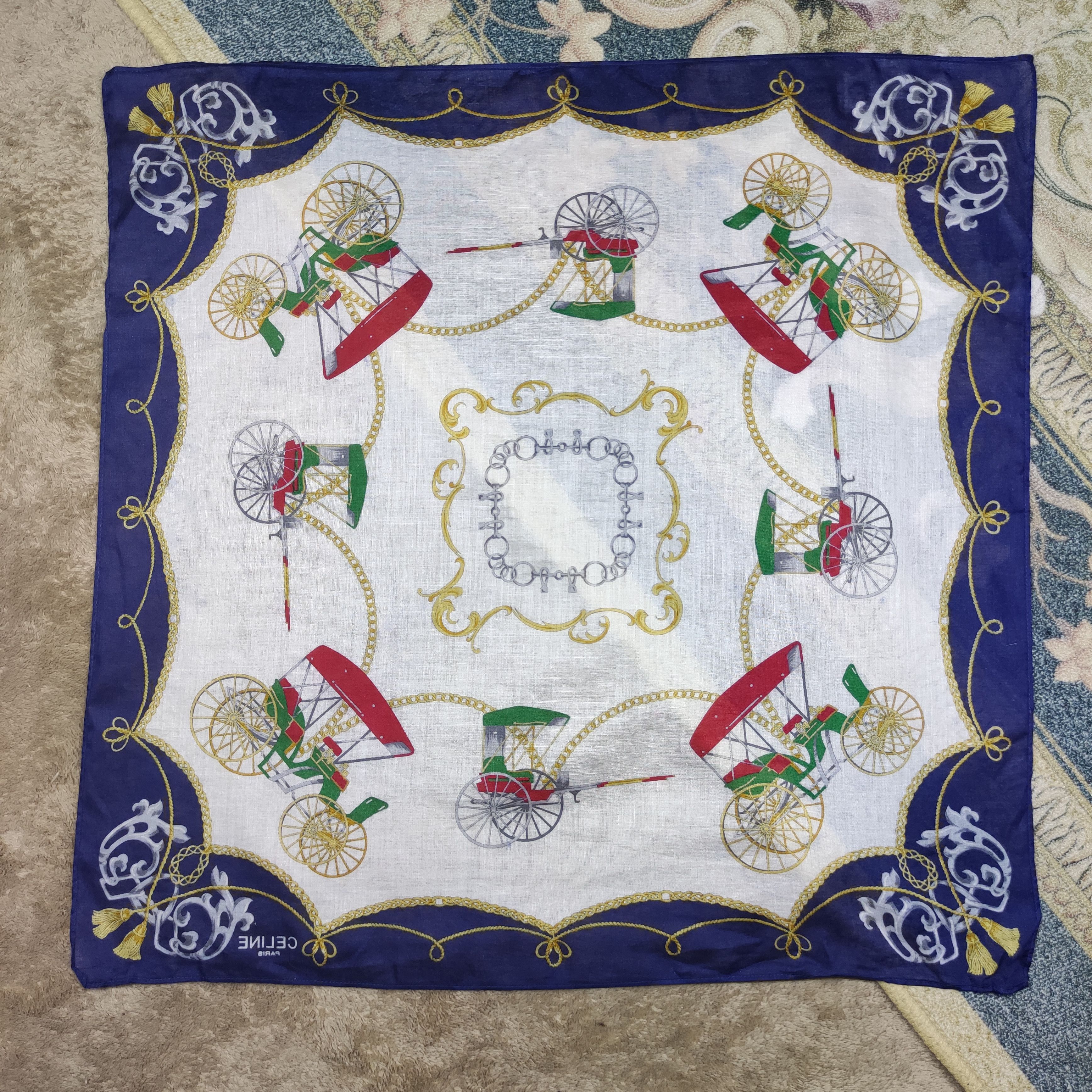 Vintage Celine Fullprint handkerchief/scarf/bandana