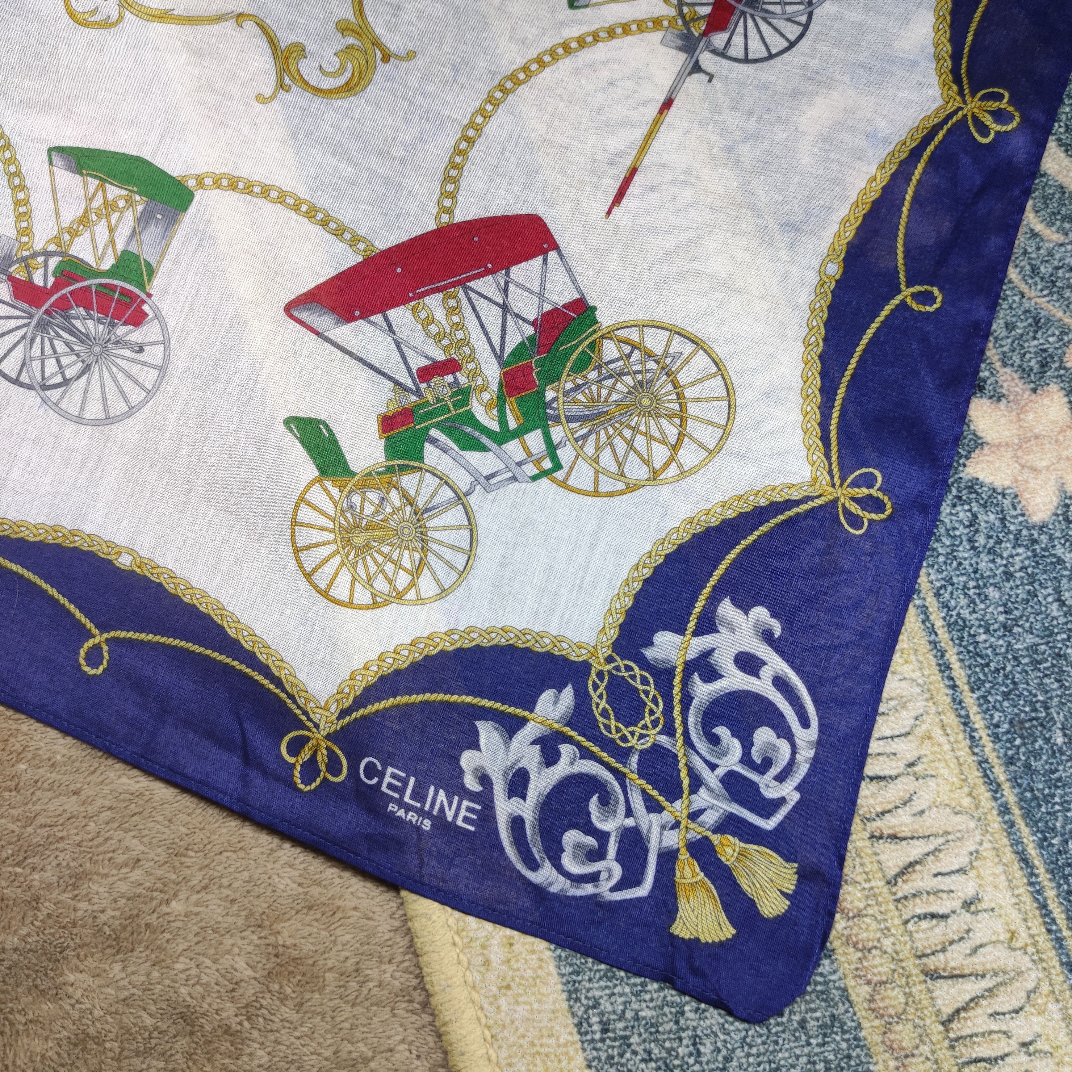 Vintage Celine Fullprint handkerchief/scarf/bandana