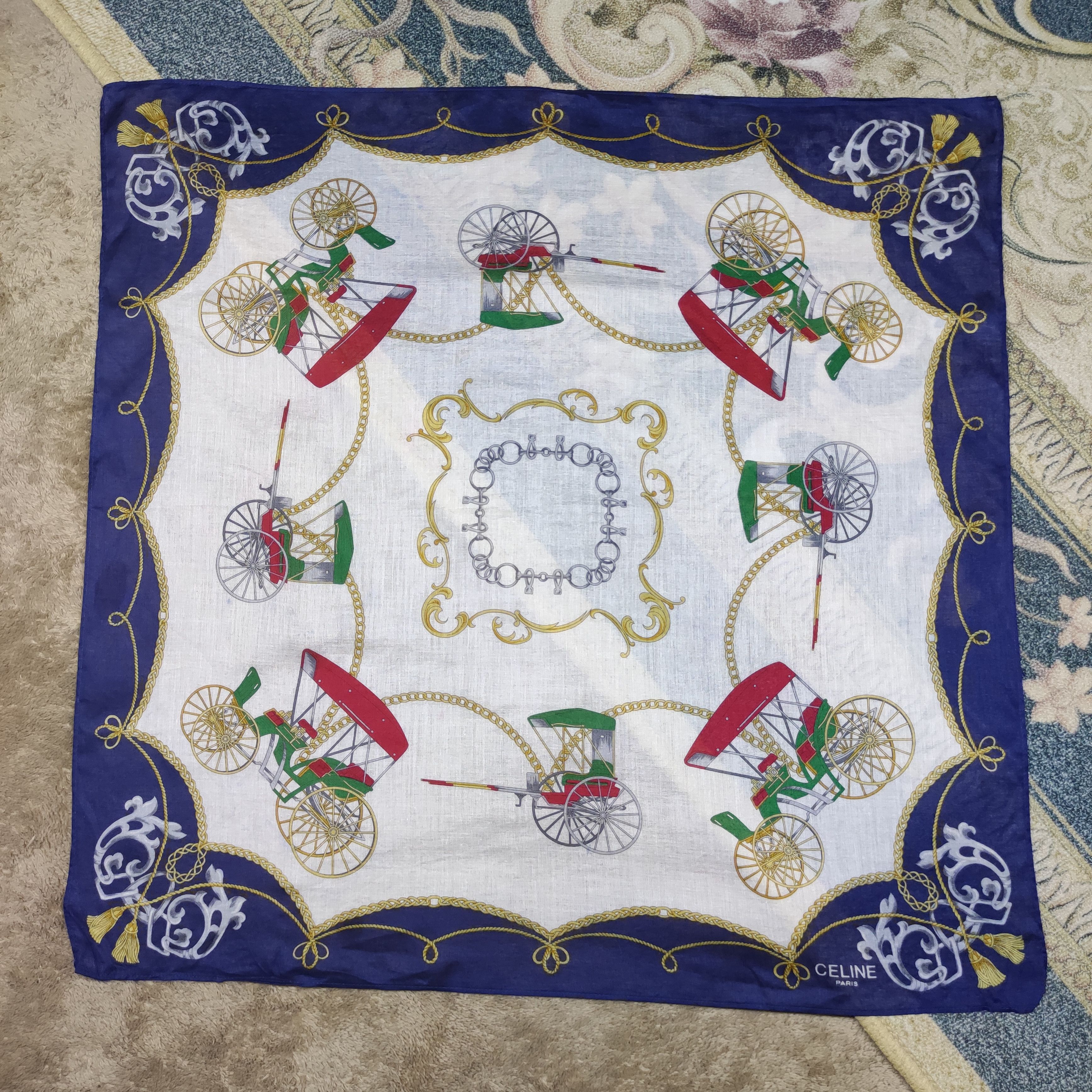 Vintage Celine Fullprint handkerchief/scarf/bandana