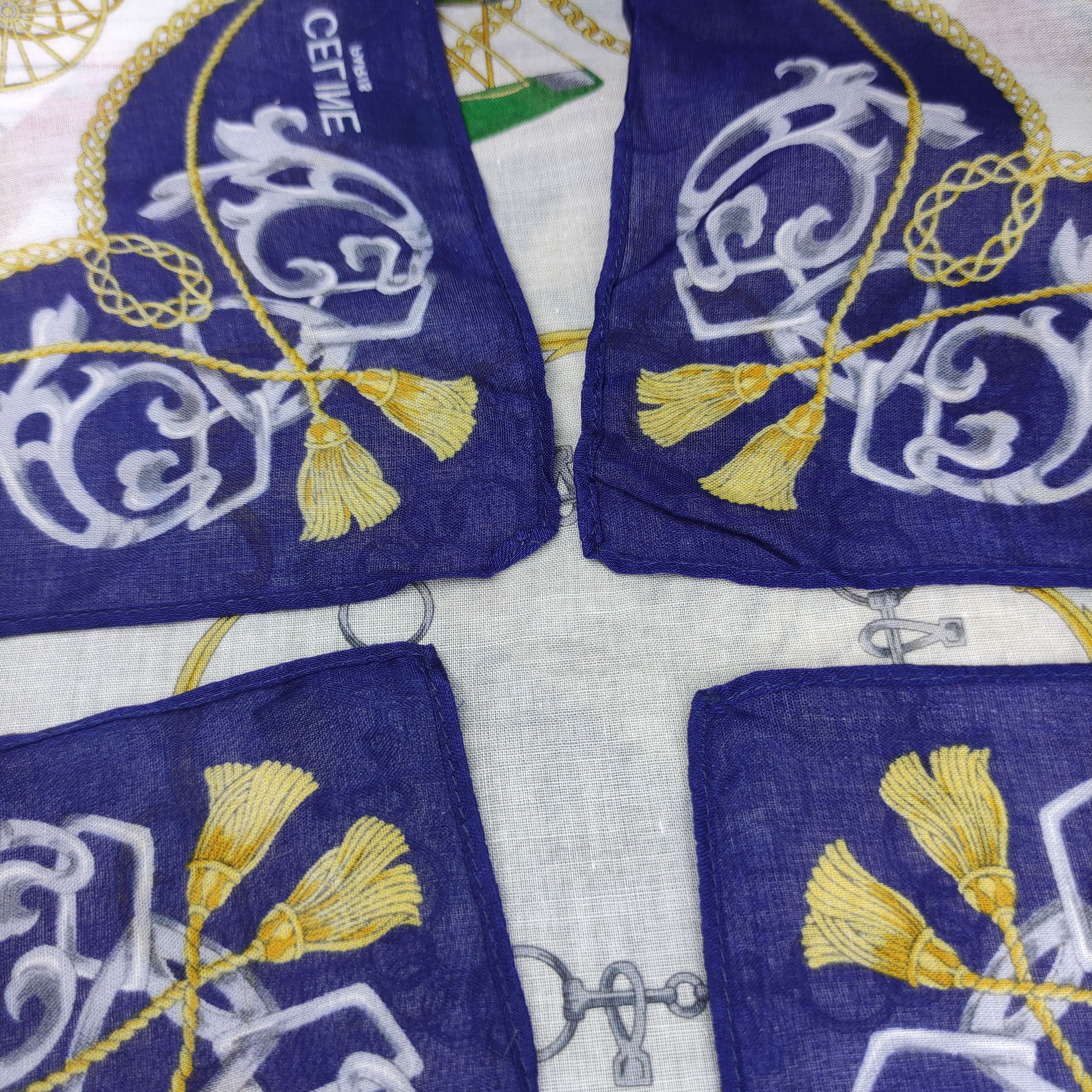 Vintage Celine Fullprint handkerchief/scarf/bandana
