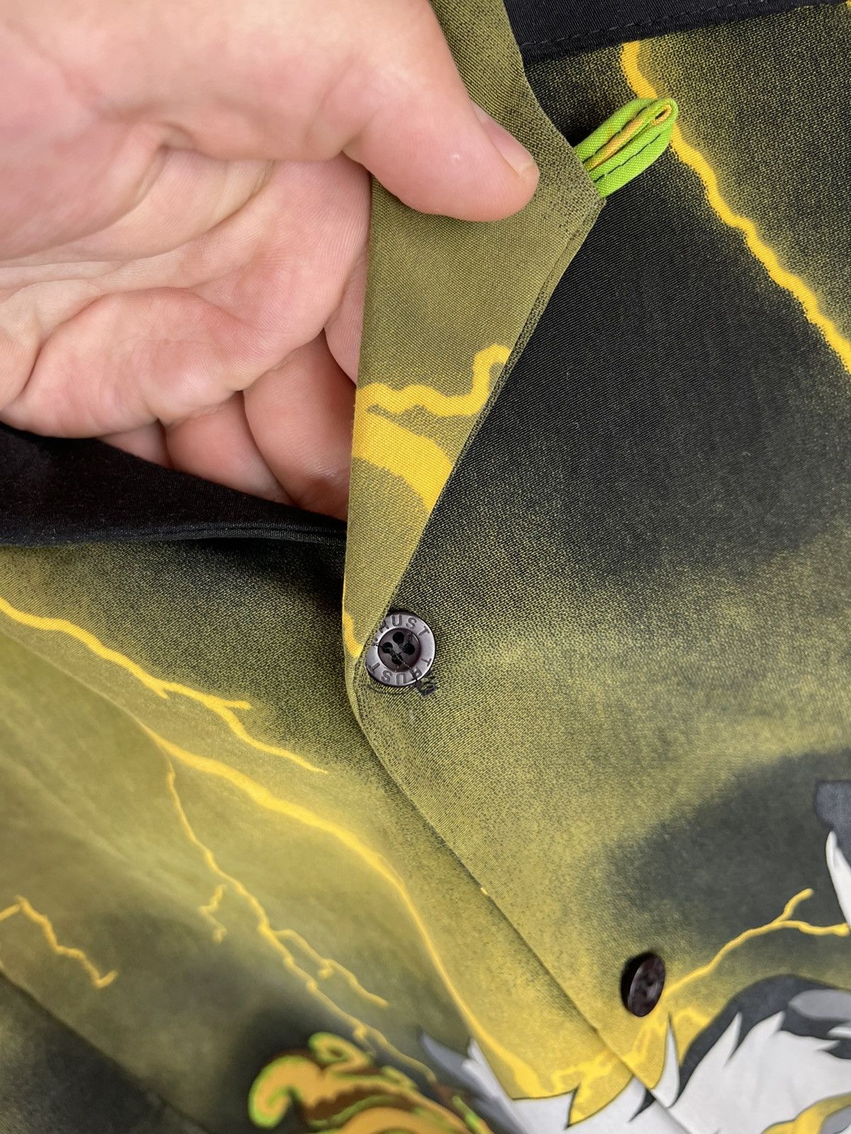 Japanese Brand Canopy vintage Dragon theme mirror lightning print shirt Size US XL / EU 56 / 4 - 10 Thumbnail