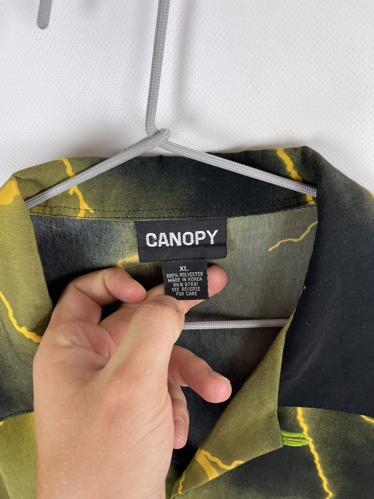 Japanese Brand Canopy vintage Dragon theme mirror lightning print shirt Size US XL / EU 56 / 4 - 9 Thumbnail