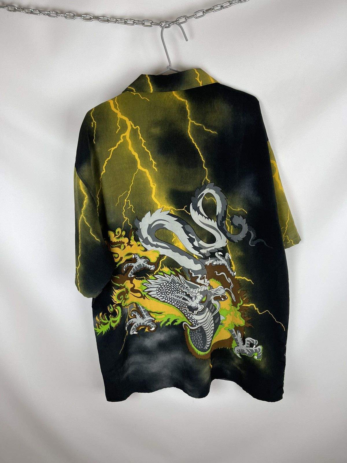 Japanese Brand Canopy vintage Dragon theme mirror lightning print shirt Size US XL / EU 56 / 4 - 11 Thumbnail