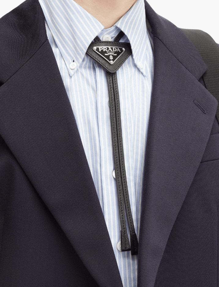 Saffiano leather bolo tie sale