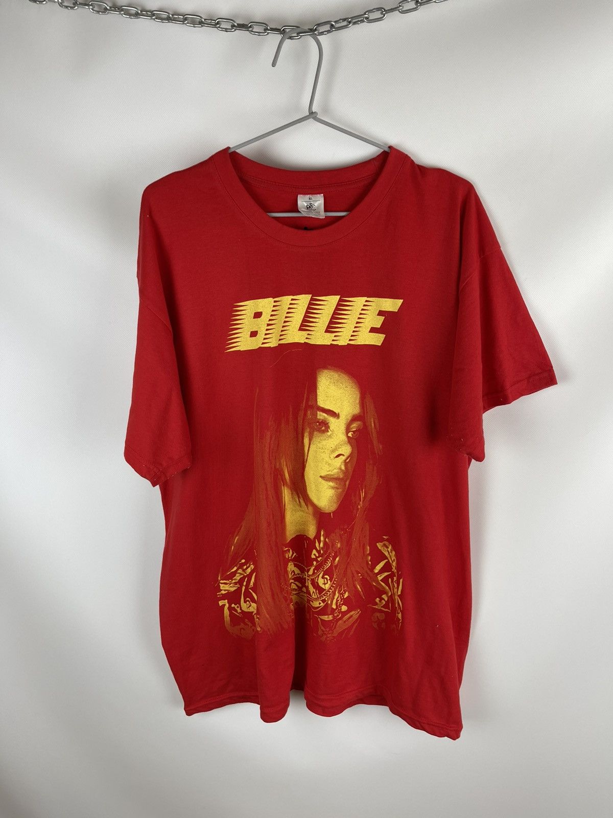 Band Tees Billie Eilish big portrait logo hype band tee shirt Size US XL / EU 56 / 4 - 1 Thumbnail
