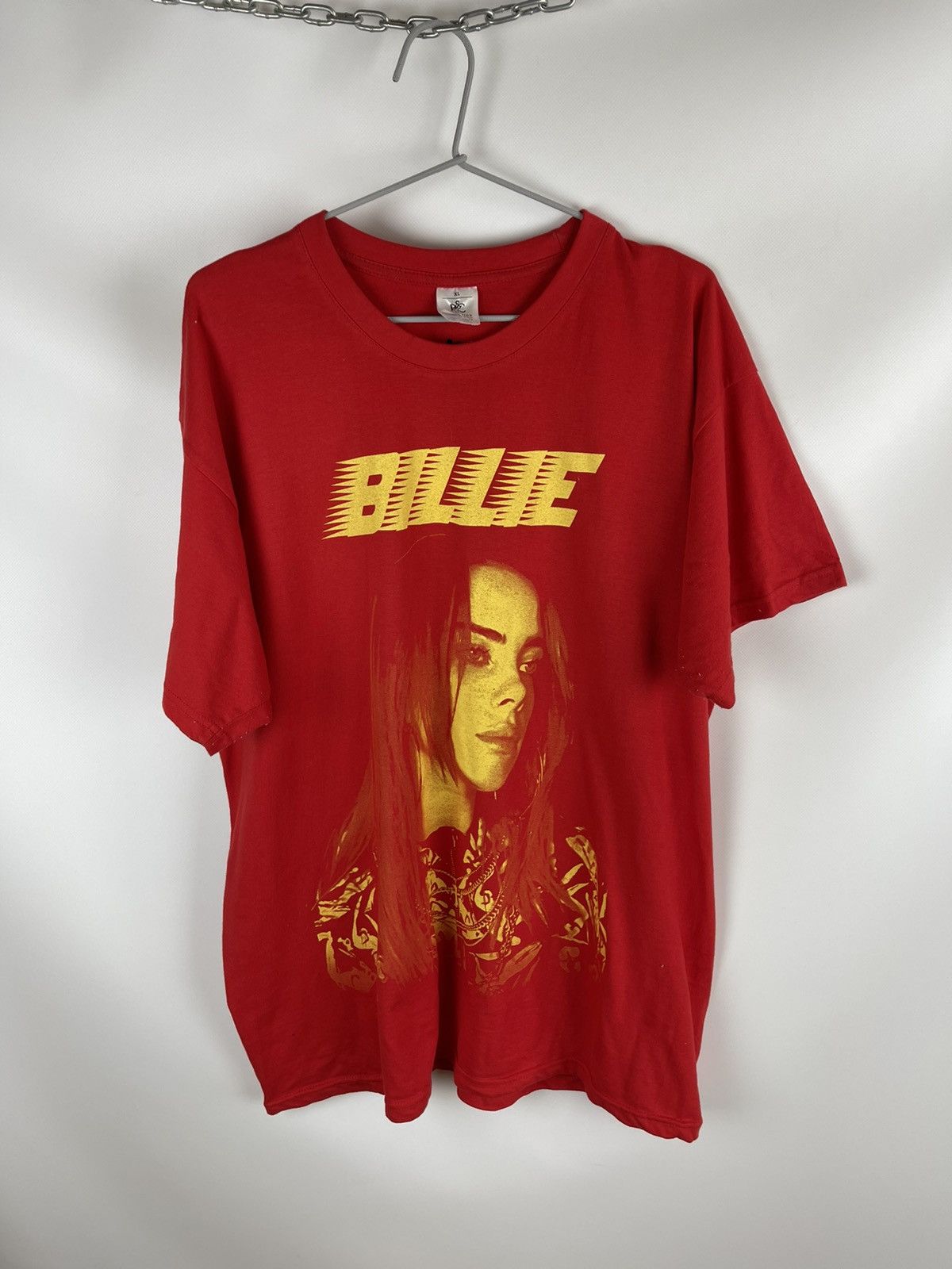 Band Tees Billie Eilish big portrait logo hype band tee shirt Size US XL / EU 56 / 4 - 2 Thumbnail
