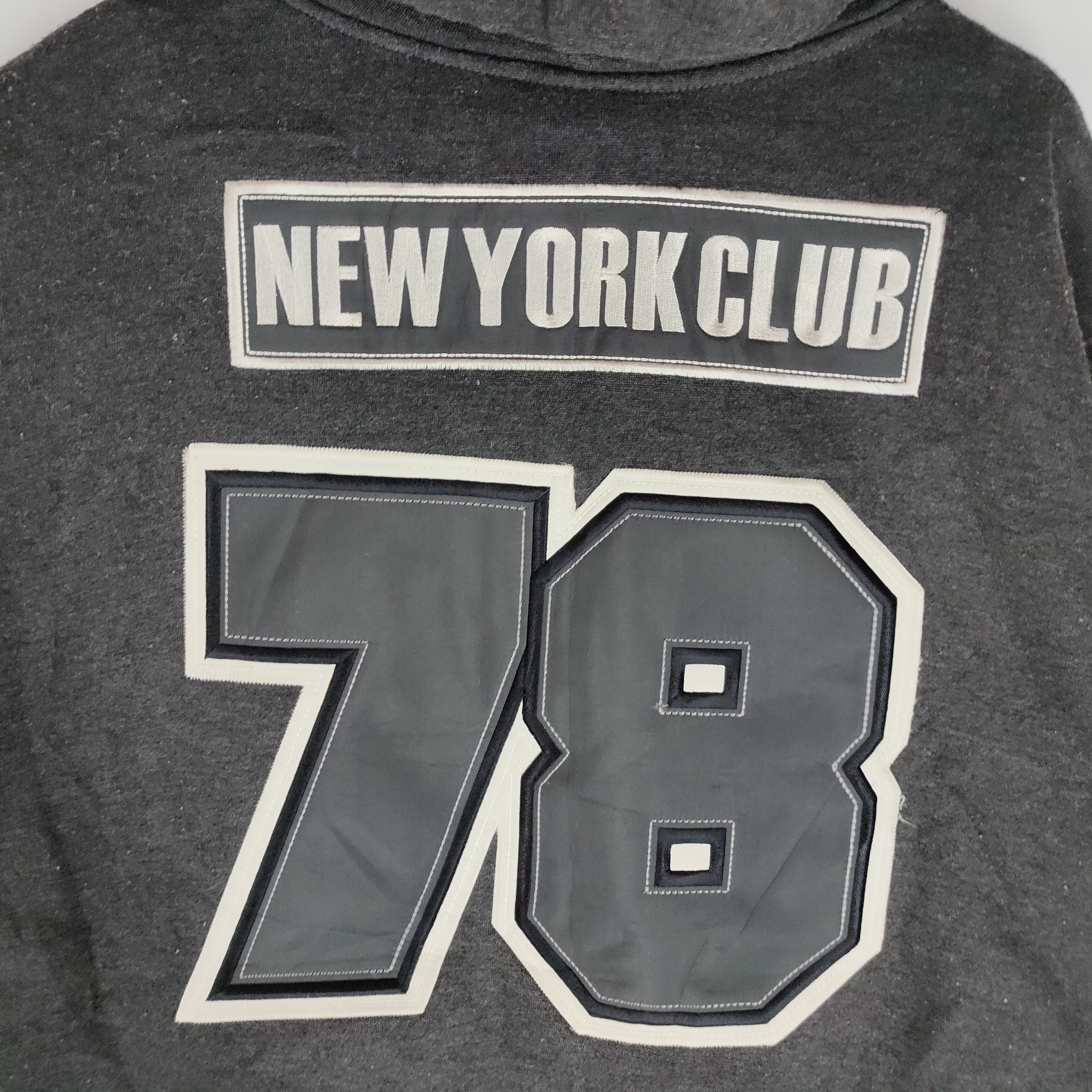 Japanese Brand NEW YORK CLUB Big Logo Embroidery Full Zip Hoodies Size US L / EU 52-54 / 3 - 7 Thumbnail