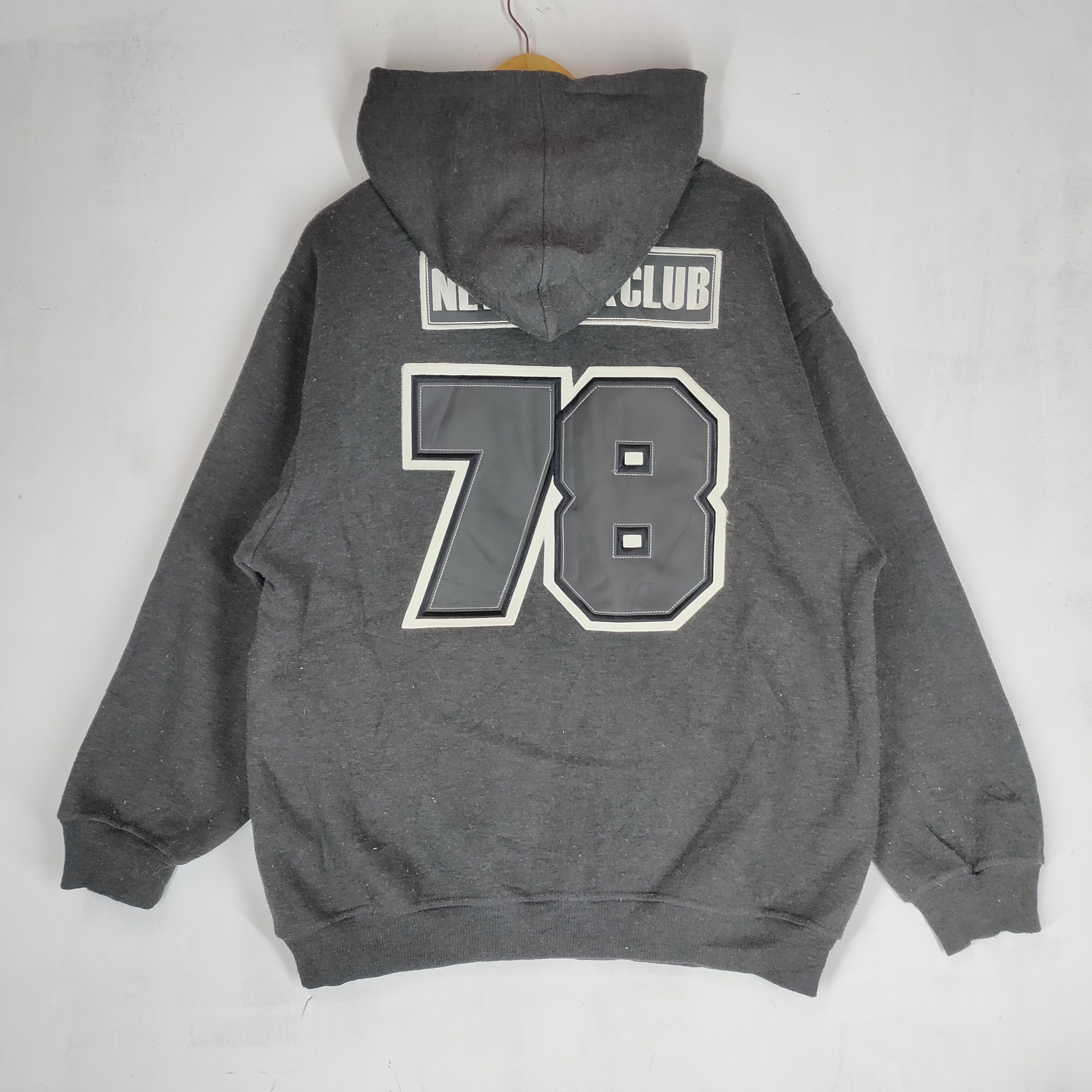 Japanese Brand NEW YORK CLUB Big Logo Embroidery Full Zip Hoodies Size US L / EU 52-54 / 3 - 6 Thumbnail