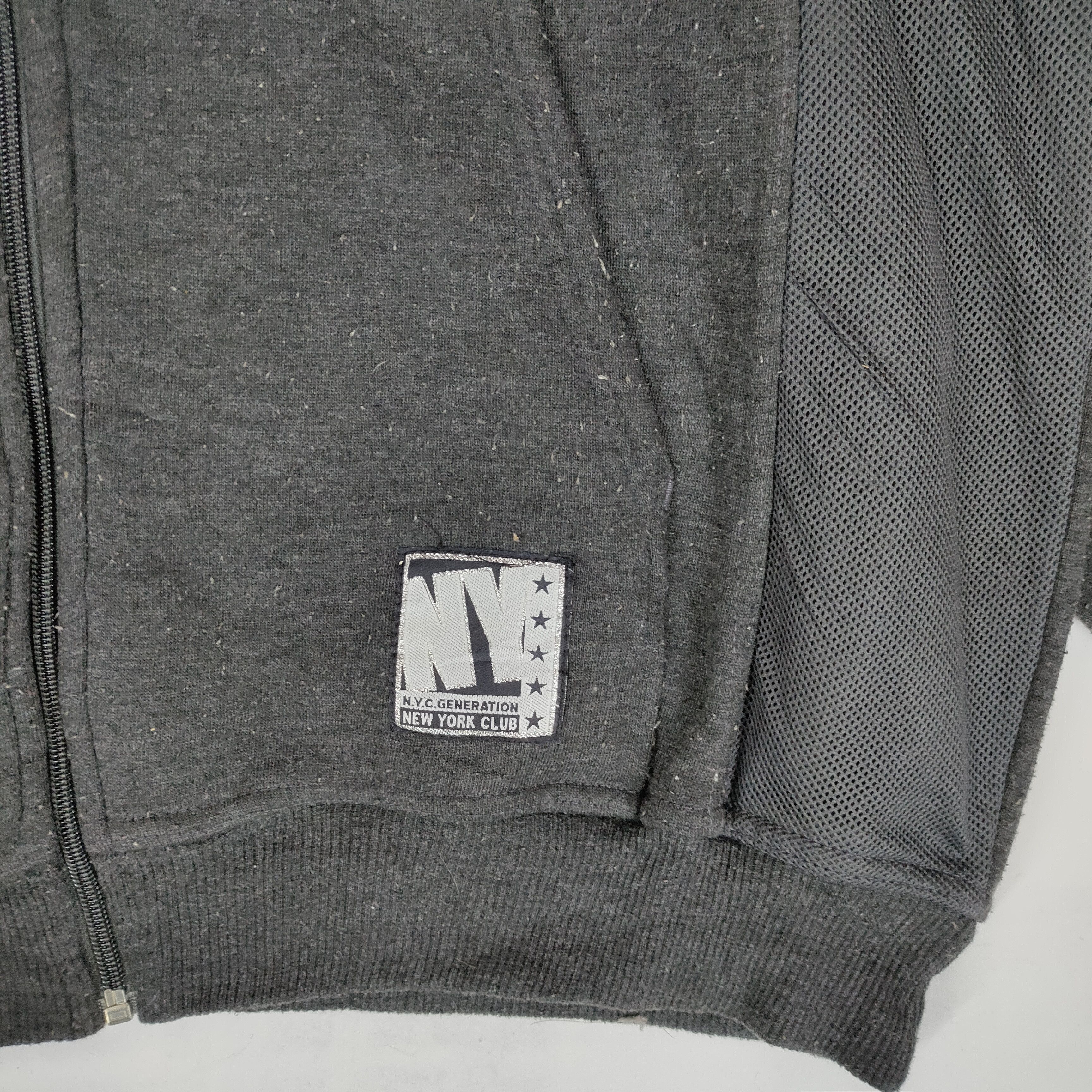 Japanese Brand NEW YORK CLUB Big Logo Embroidery Full Zip Hoodies Size US L / EU 52-54 / 3 - 3 Thumbnail
