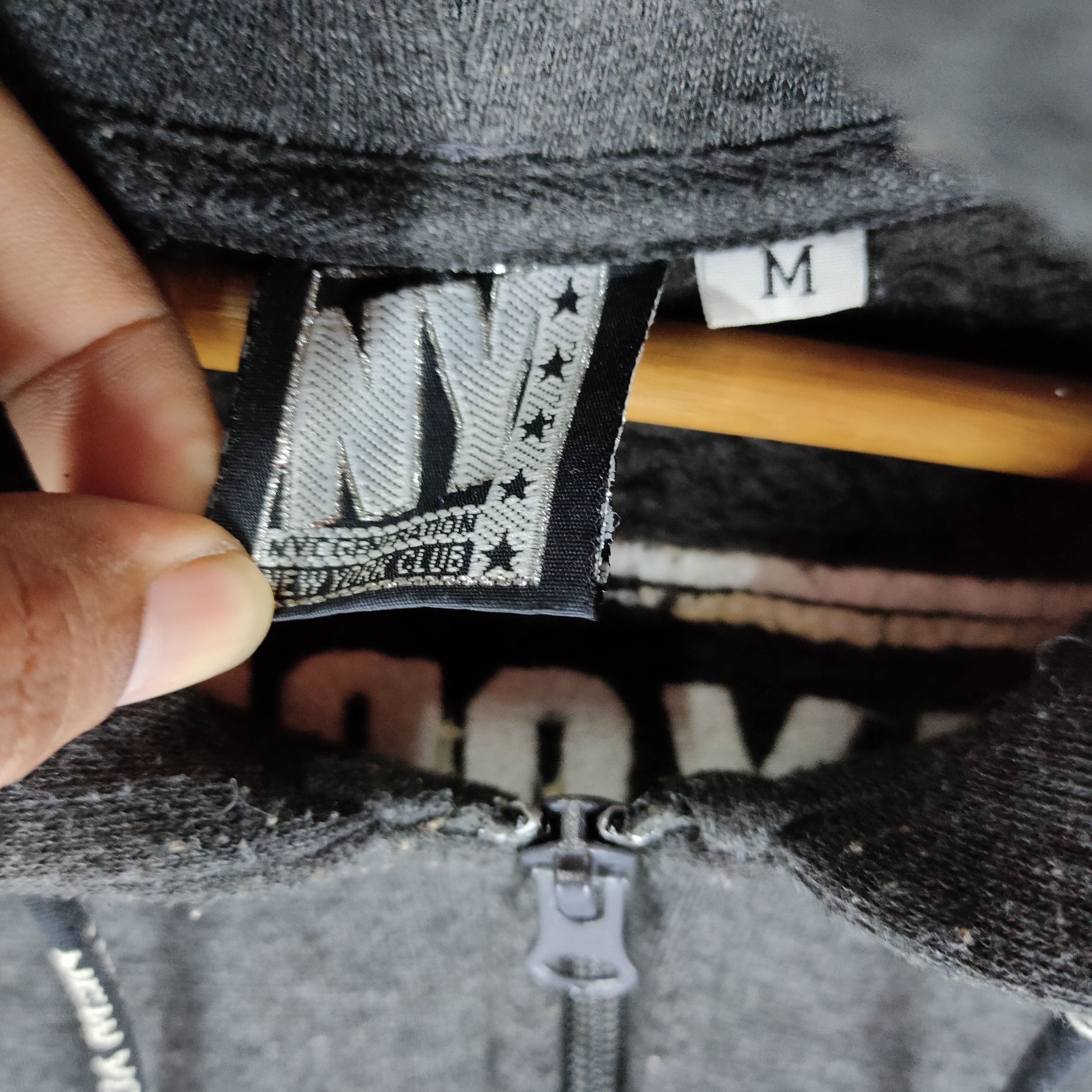 Japanese Brand NEW YORK CLUB Big Logo Embroidery Full Zip Hoodies Size US L / EU 52-54 / 3 - 5 Thumbnail