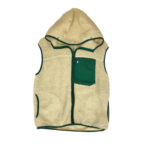 FREAK'S STORE Sherpa Fleece Hoodie Single Zipper Vest