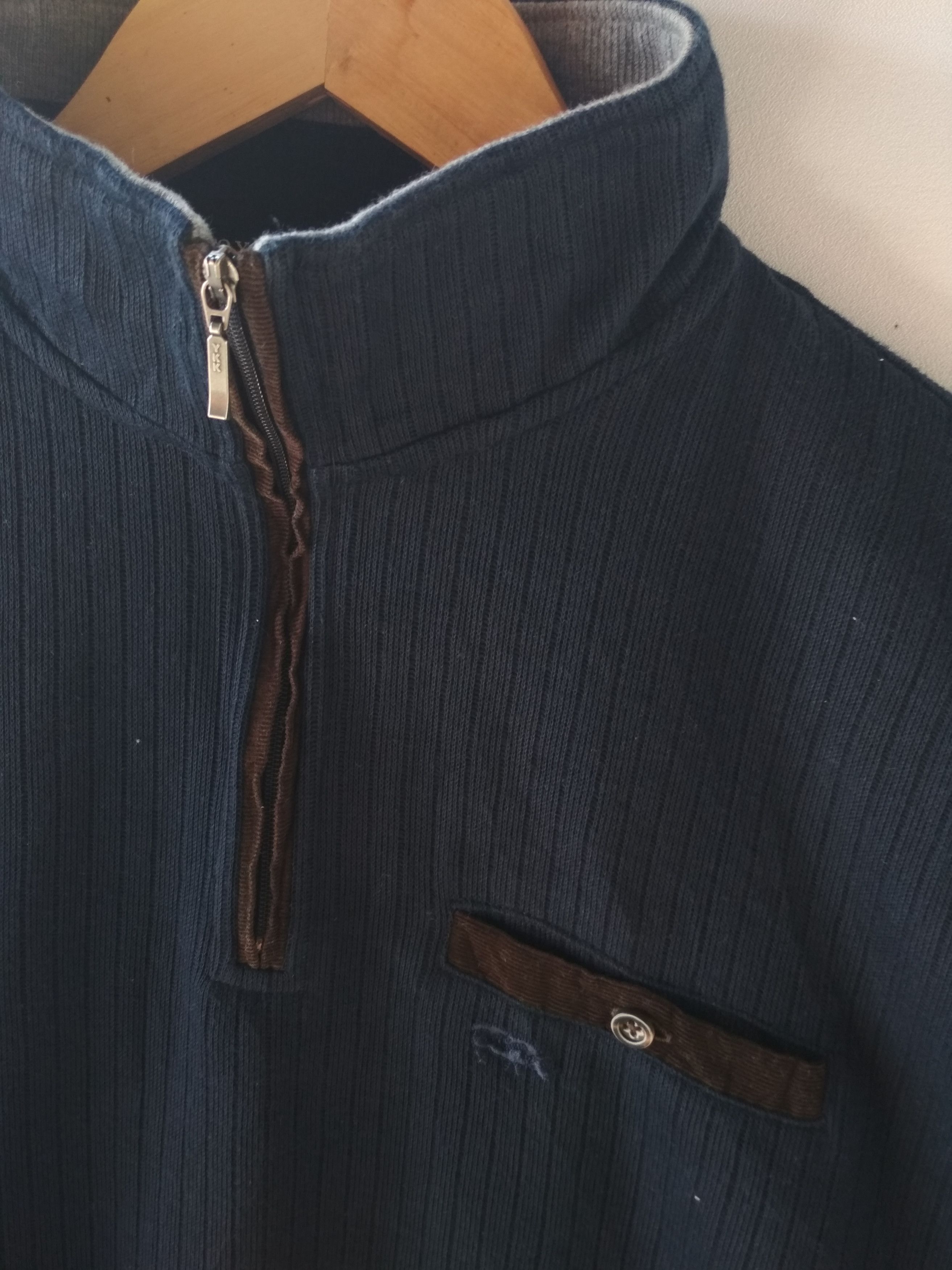 Japanese Brand KANSAI YAMAMOTO ZIP NECK SINGLE POCKET RARE SWEATSHIRT Size US L / EU 52-54 / 3 - 2 Thumbnail
