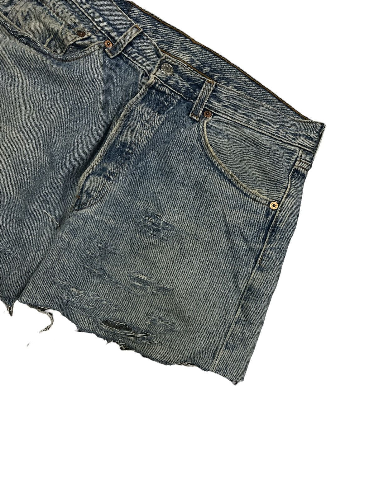 Levi's THRASHED DISTRESSED SHORT PANT DENIM LEVIS Size US 31 - 3 Thumbnail