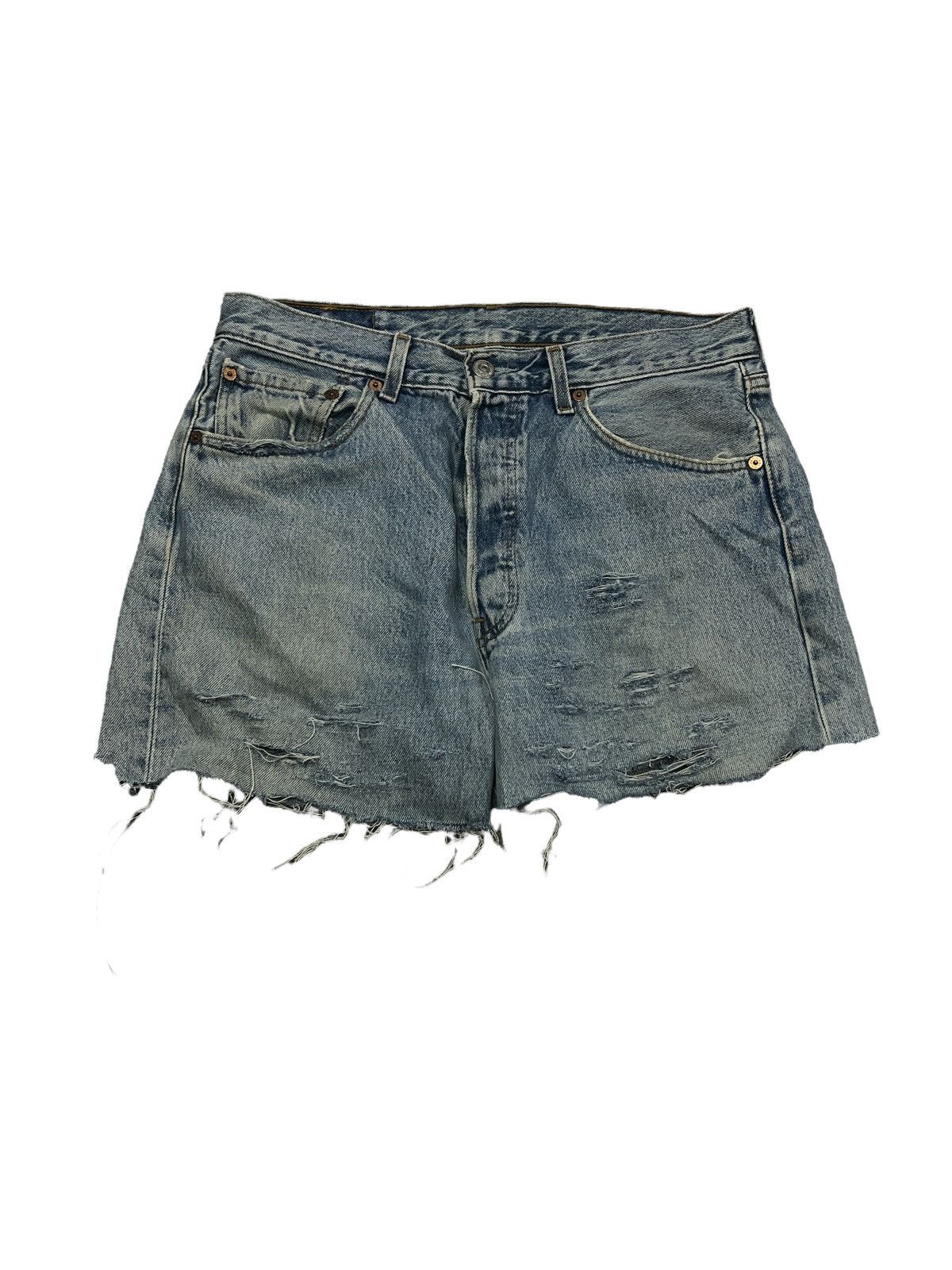 Levi's THRASHED DISTRESSED SHORT PANT DENIM LEVIS Size US 31 - 1 Thumbnail