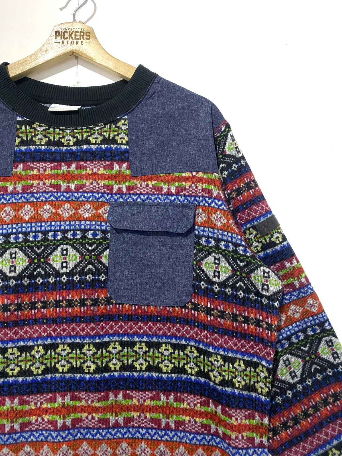 Columbia Columbia Sweatshirts Sweater Pullover Small Pocket Crewneck Size US L / EU 52-54 / 3 - 3 Thumbnail