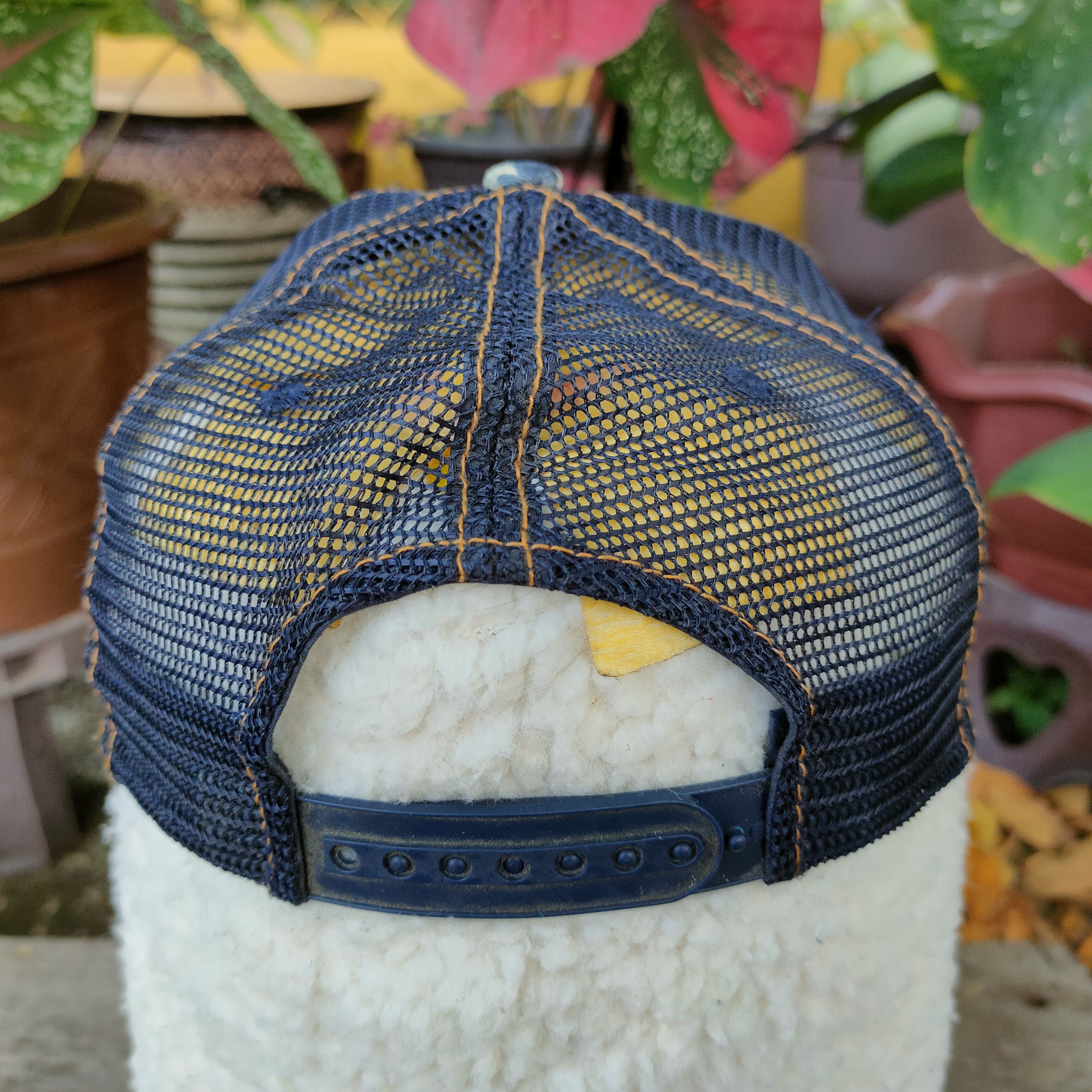 Vintage Vintage VON DUTCH Denim Jeans Pattern Patches Trucker Cap Size ONE SIZE - 5 Thumbnail