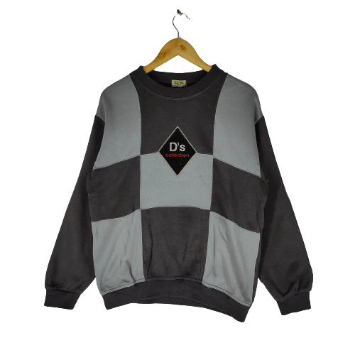 Other D's COLLECTION Embroidery Logo Grid Pattern Sweatshirt Size US M / EU 48-50 / 2 - 1 Thumbnail