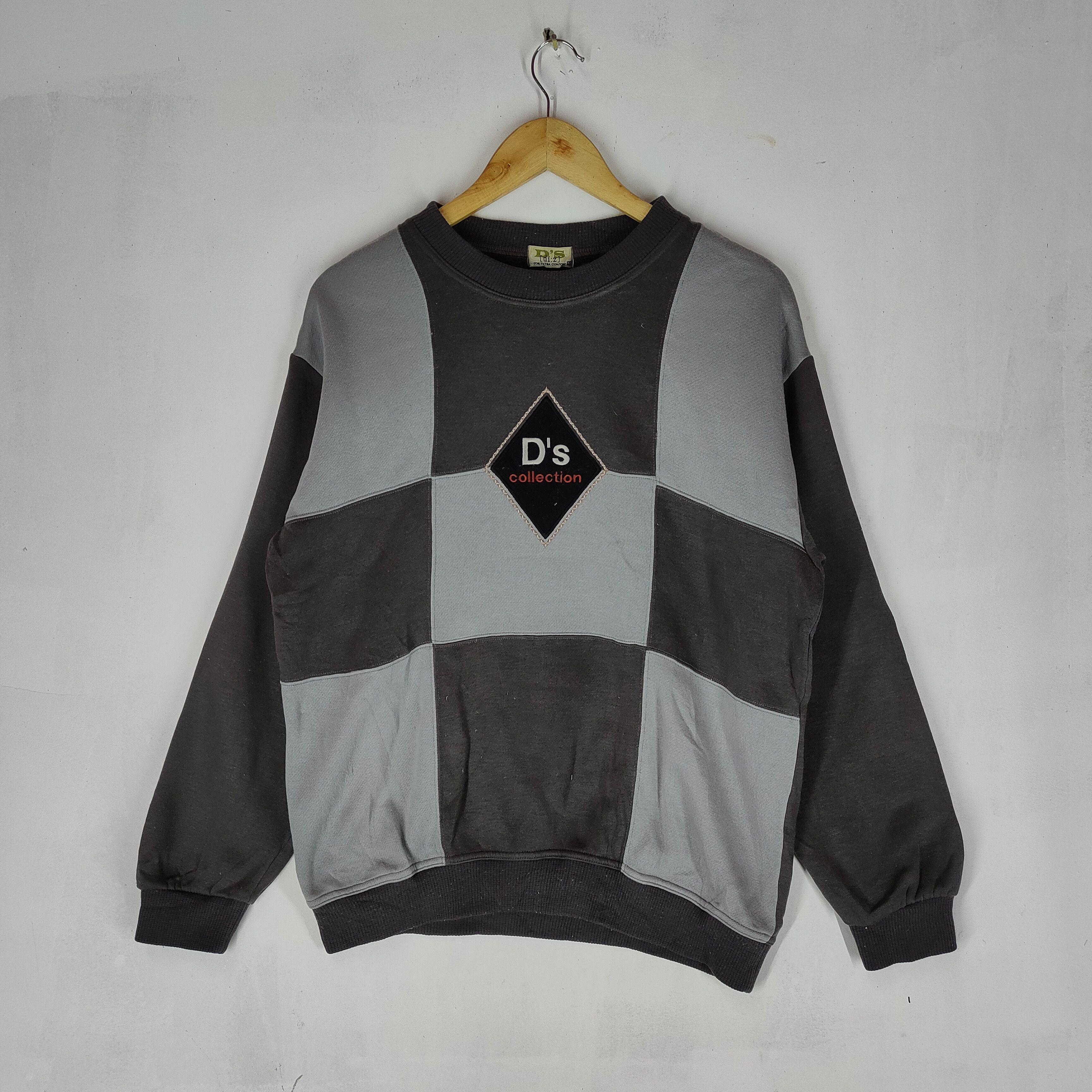 Other D's COLLECTION Embroidery Logo Grid Pattern Sweatshirt Size US M / EU 48-50 / 2 - 2 Thumbnail