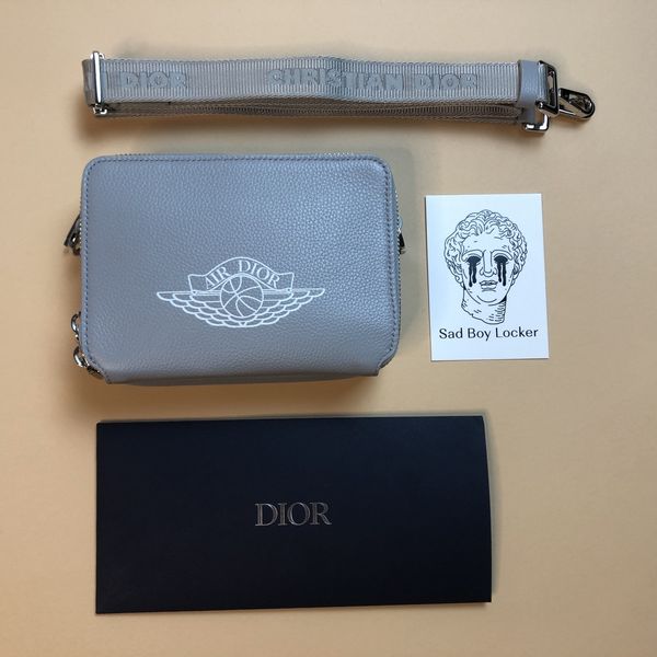 Nike Dior X Jordan Air Dior Bag Grey Grailed