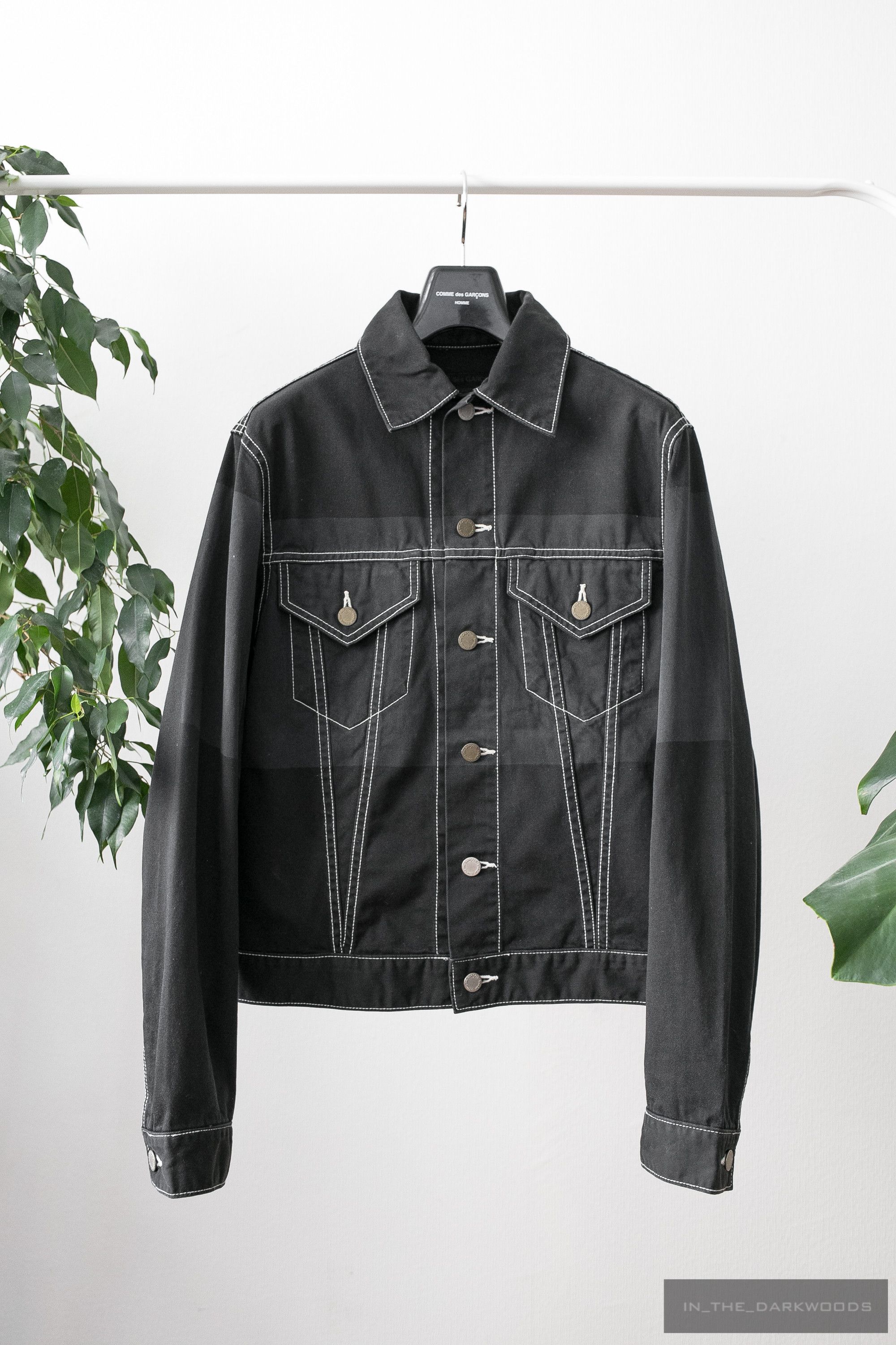 Comme des Garcons Homme = last drop = contrast stitching denim jacket Size US M / EU 48-50 / 2 - 1 Thumbnail