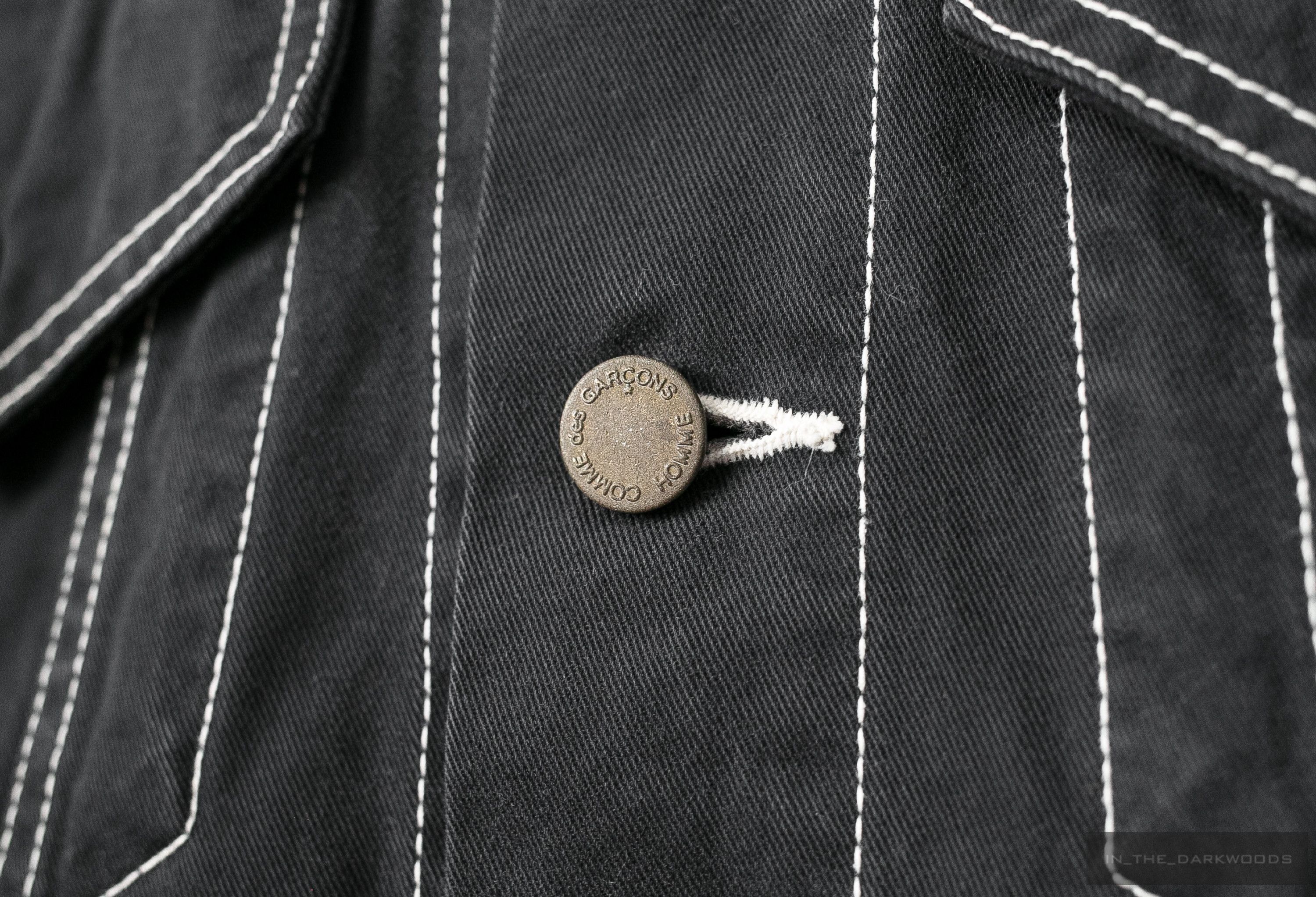 Comme des Garcons Homme = last drop = contrast stitching denim jacket Size US M / EU 48-50 / 2 - 10 Thumbnail