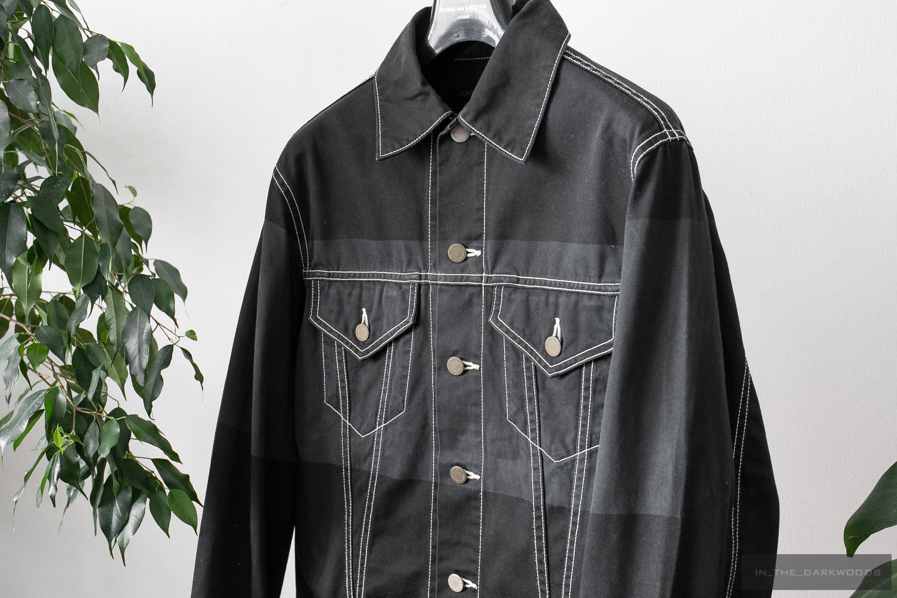 Comme des Garcons Homme = last drop = contrast stitching denim jacket Size US M / EU 48-50 / 2 - 8 Thumbnail