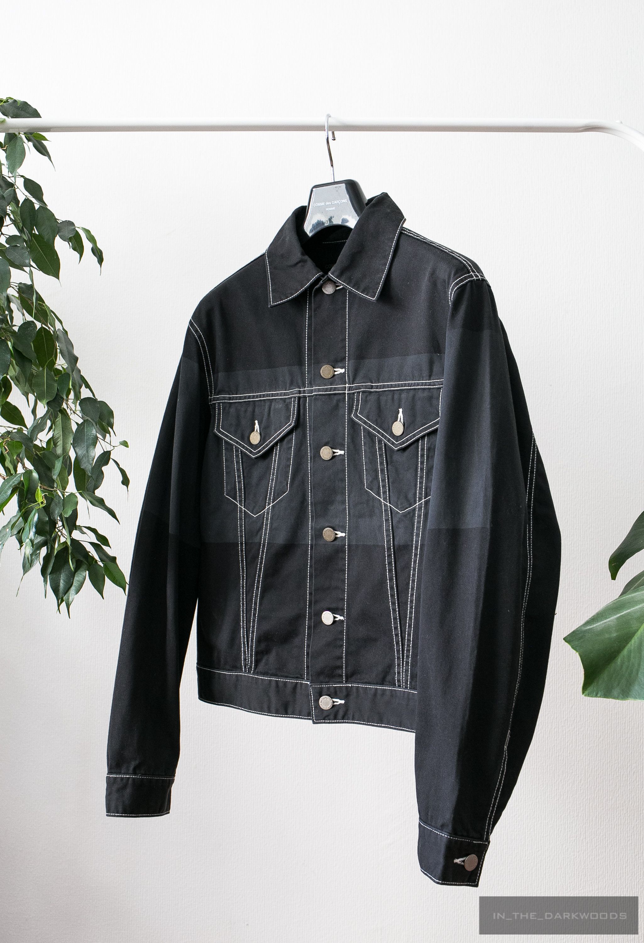 Comme des Garcons Homme = last drop = contrast stitching denim jacket Size US M / EU 48-50 / 2 - 6 Thumbnail