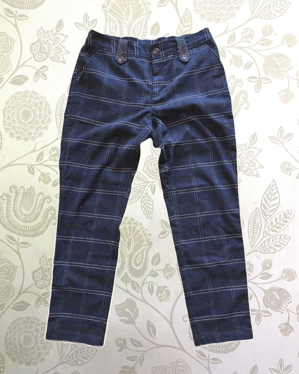 Harris Tweed × Vintage Baggy Harris Tweed Classic Pants Vintage Japan Size US 27 - 1 Thumbnail