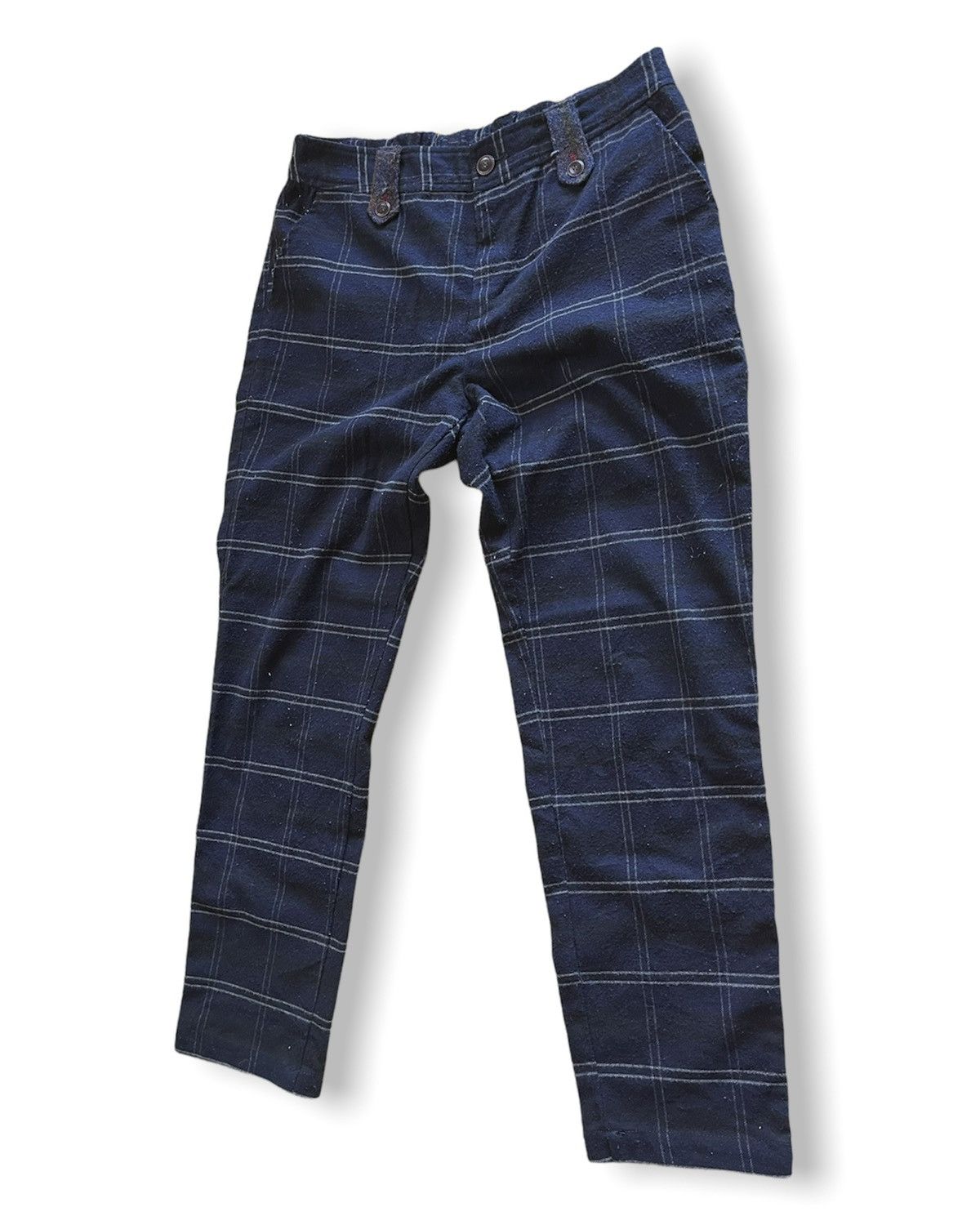 Harris Tweed × Vintage Baggy Harris Tweed Classic Pants Vintage Japan Size US 27 - 5 Thumbnail