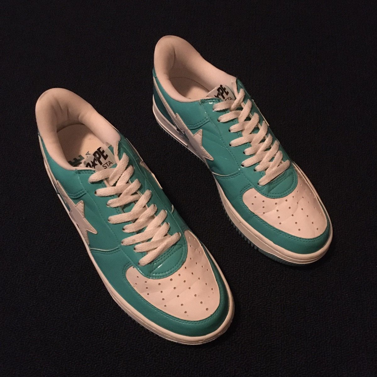 Bape A BATHING APE BAPESTA STATUE OF LIBERTY PATENT LEATHER SHOES Size US 10.5 / EU 43-44 - 2 Thumbnail