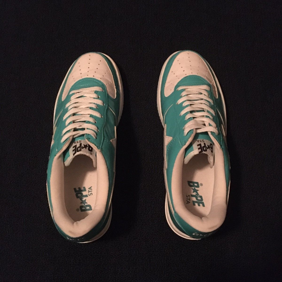 Bape A BATHING APE BAPESTA STATUE OF LIBERTY PATENT LEATHER SHOES Size US 10.5 / EU 43-44 - 4 Thumbnail
