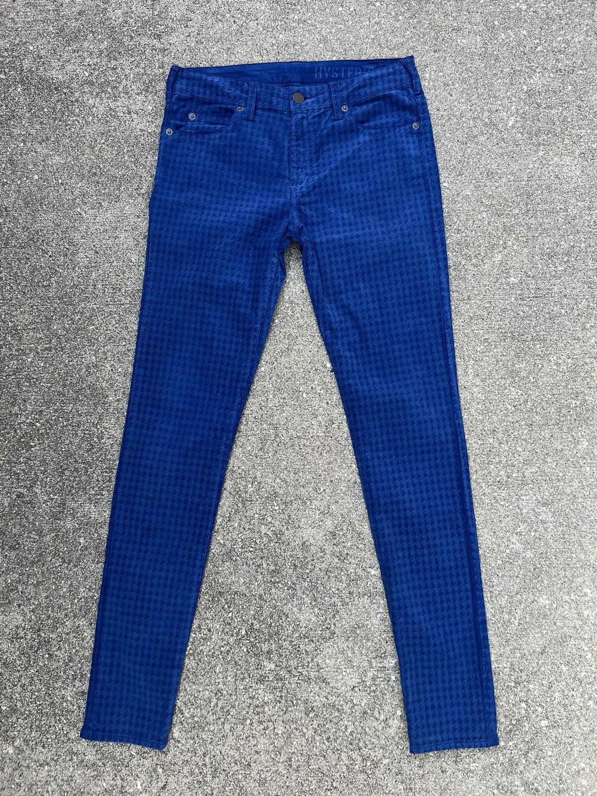 Hysteric Glamour Hysteric Glamour Houndstooth Cord Stretch Skinny Jeans Size US 29 - 1 Thumbnail