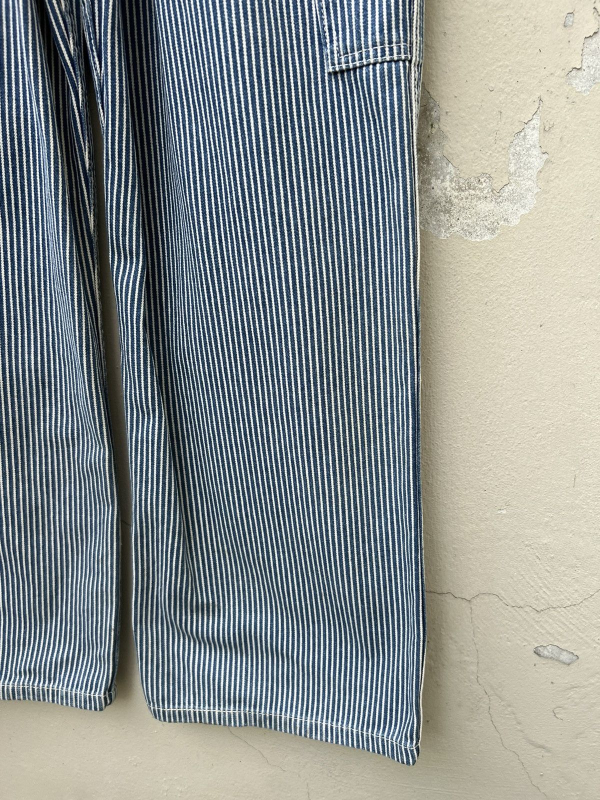 Vintage VTG 90s Blue Way Outdoorsman Patch Hickory Stripe Overall Size US 30 / EU 46 - 24 Thumbnail