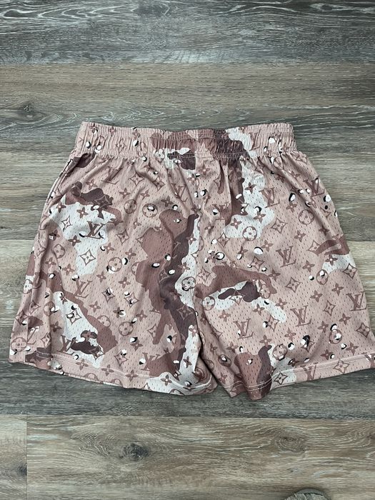 Bravest Studios LV Monogram Shorts Brown Camo